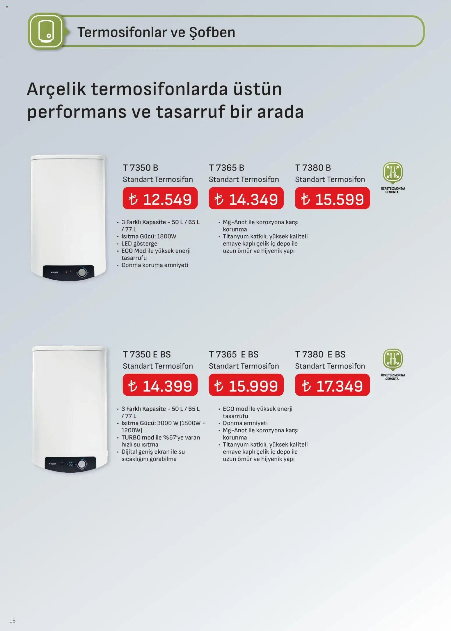 Arçelik İklimlendirme Kataloğu