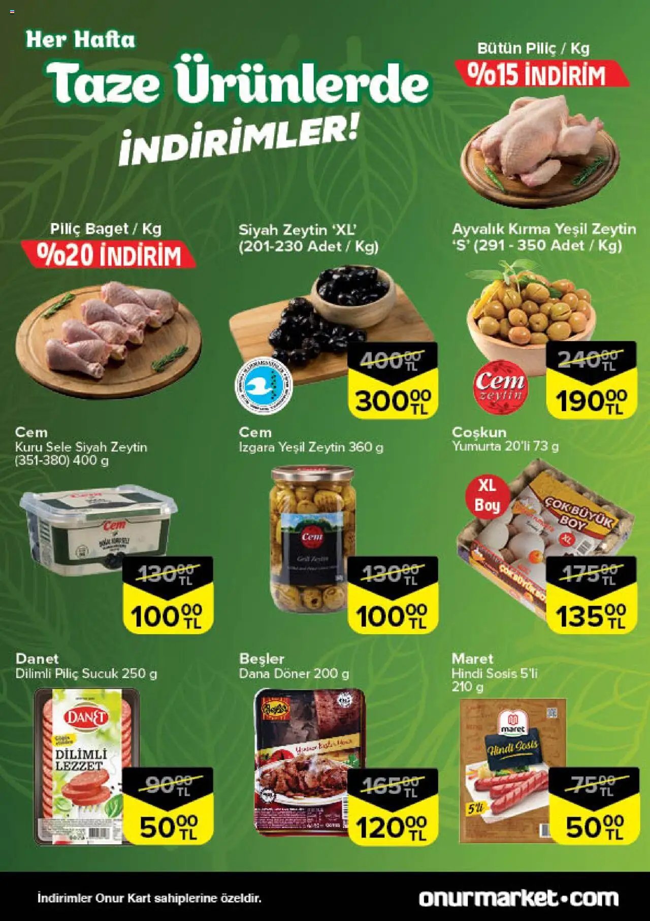 Onur Market Katalog Taze Ürünlerde İndirimler - İstanbul