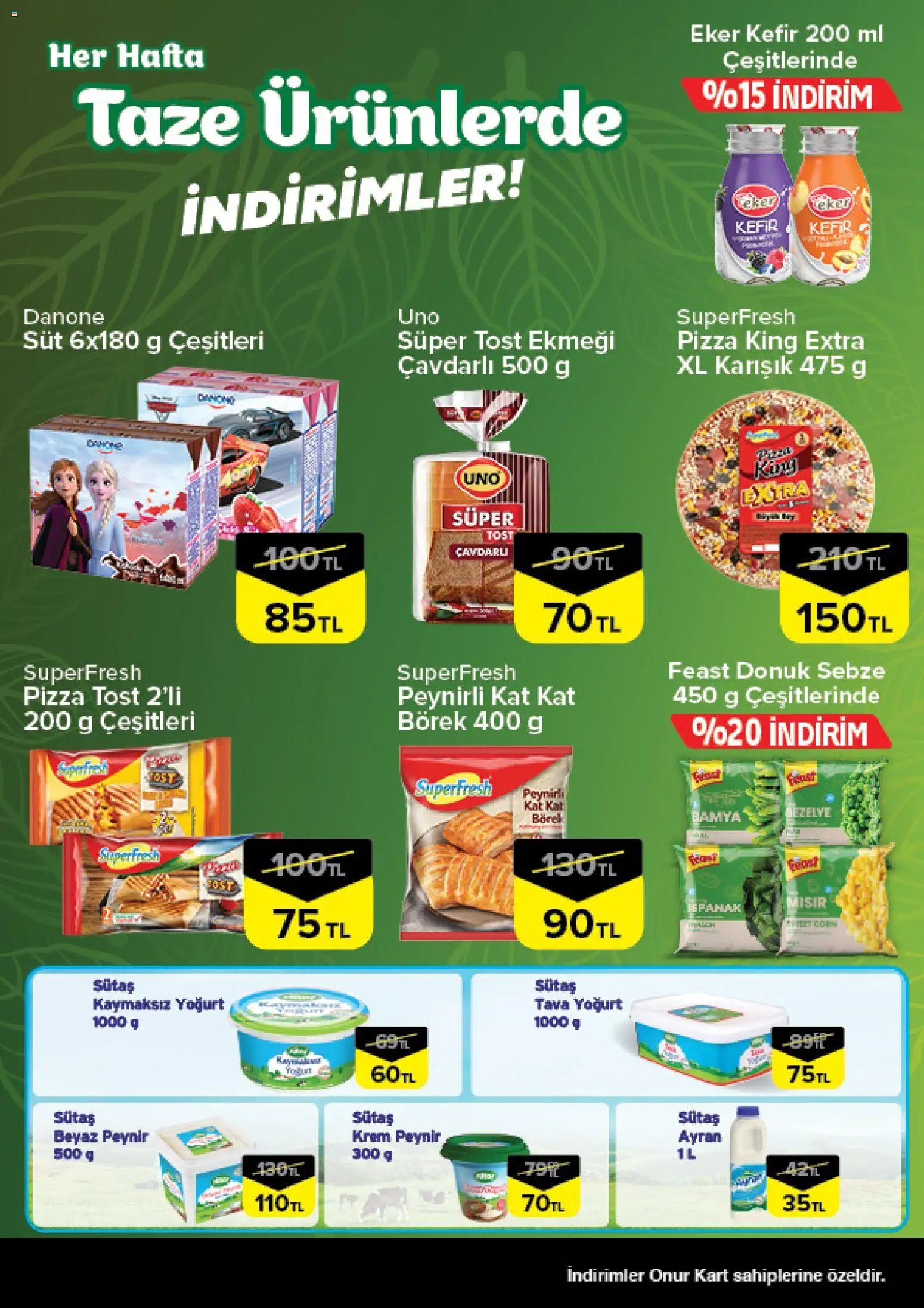 Onur Market Taze Ürünlerde İndirimler - Bursa