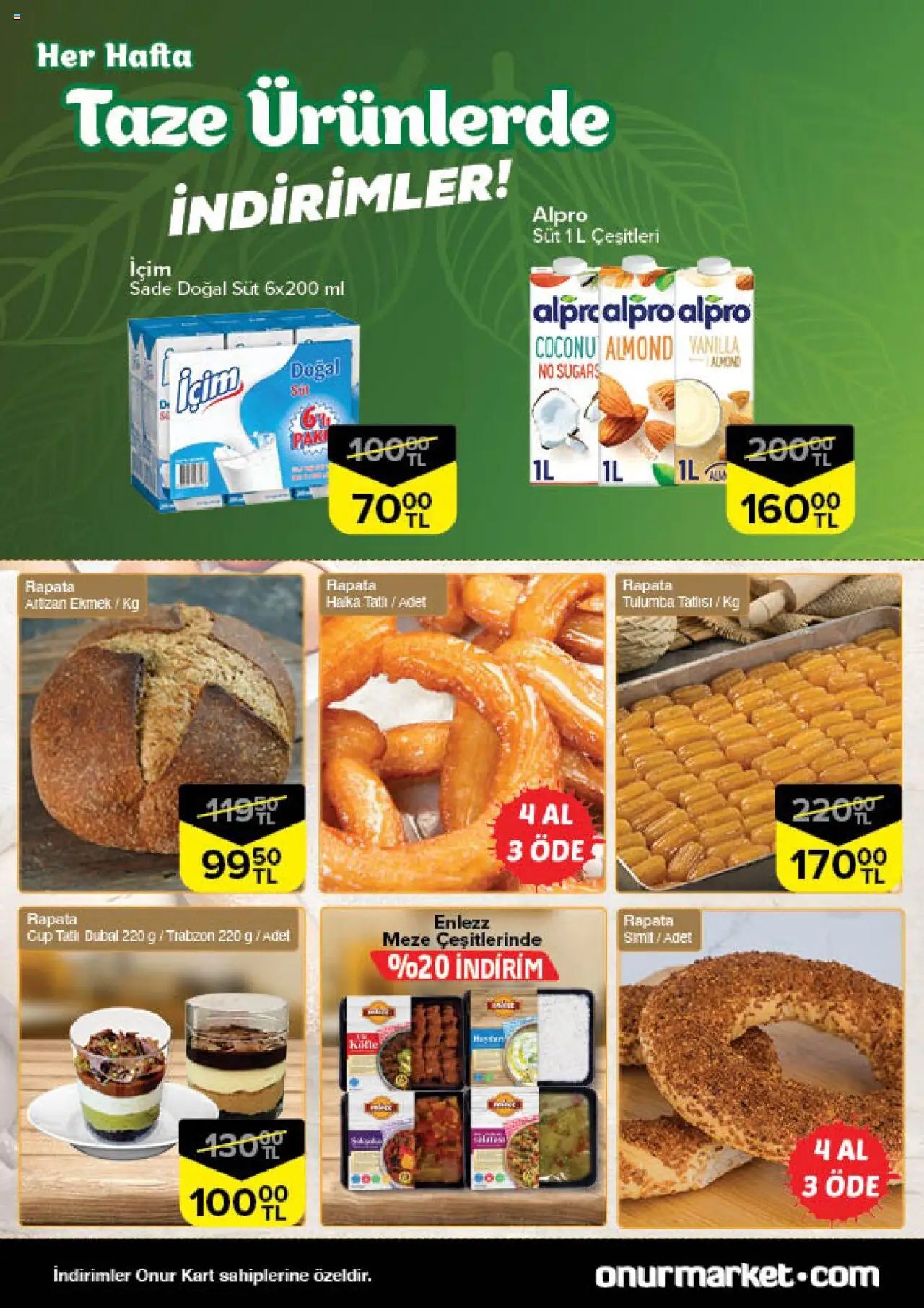 Onur Market Taze Ürünlerde İndirimler - Bursa