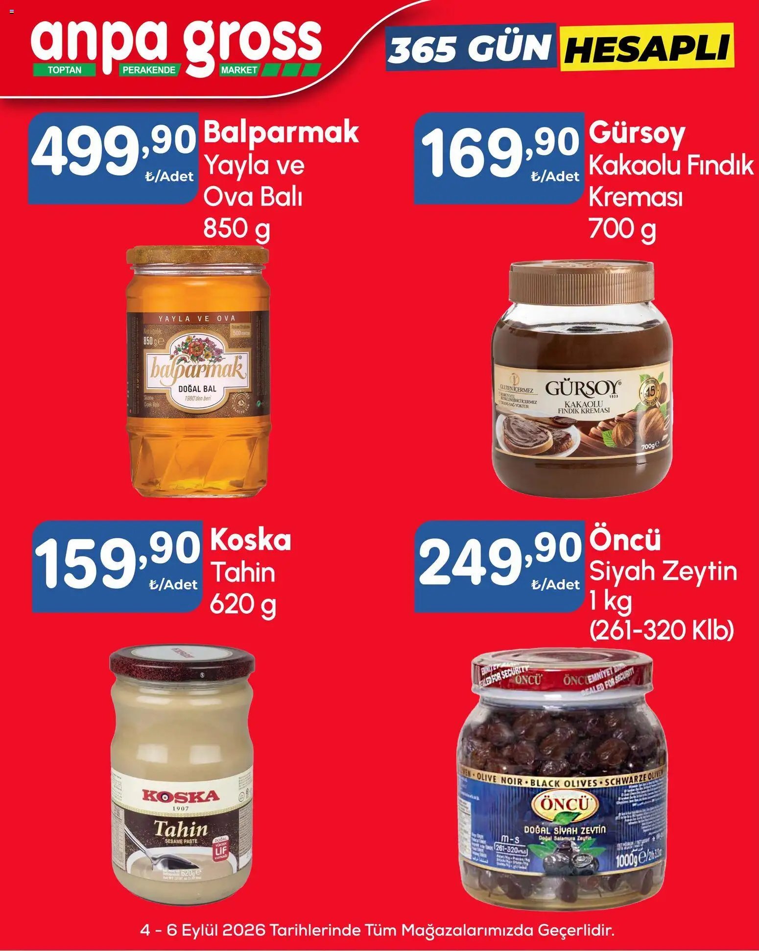 Anpa Gross - Hafta sonu fırsatları