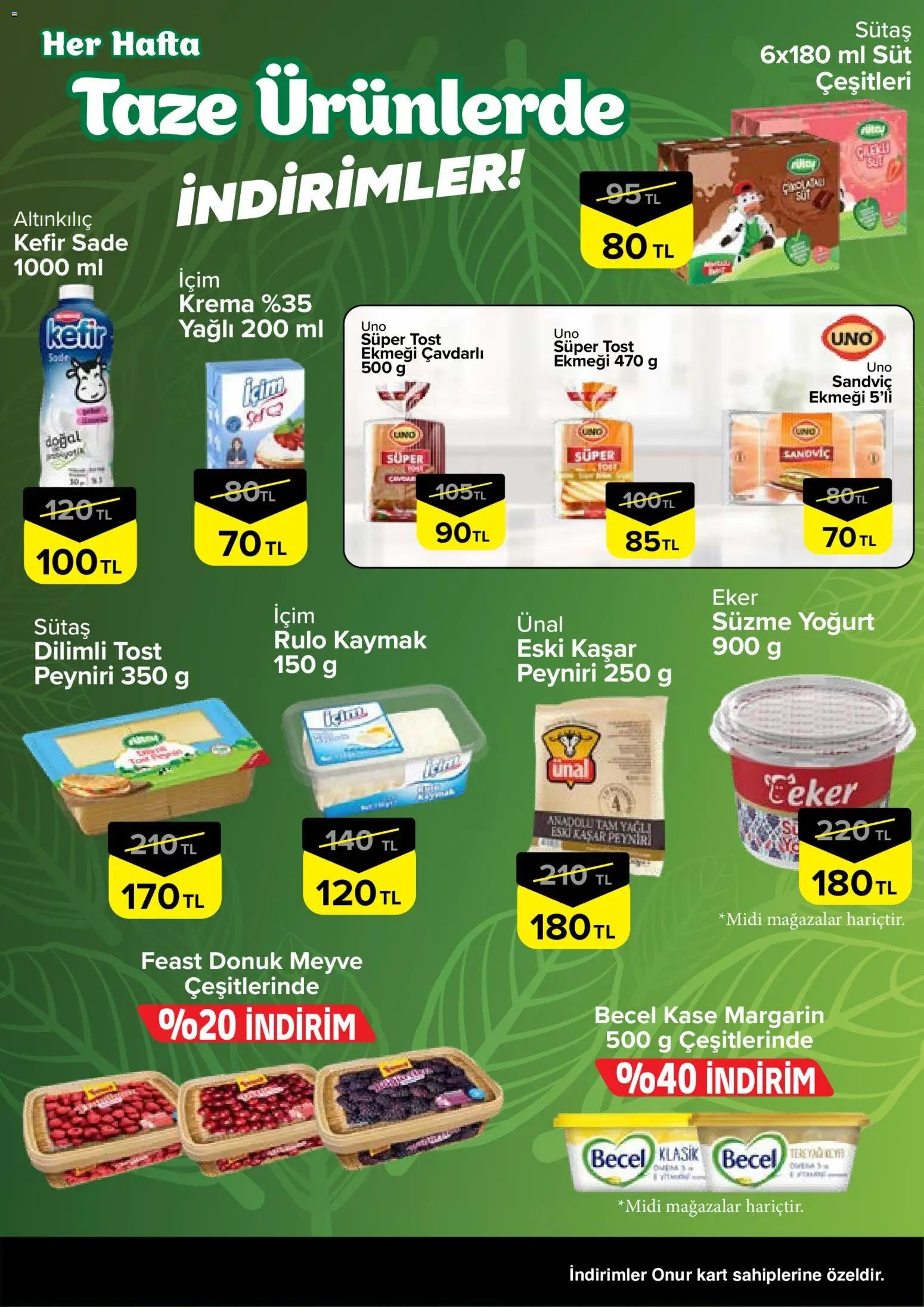 Onur Market - Taze Ürünlerde İndirimler Bursa