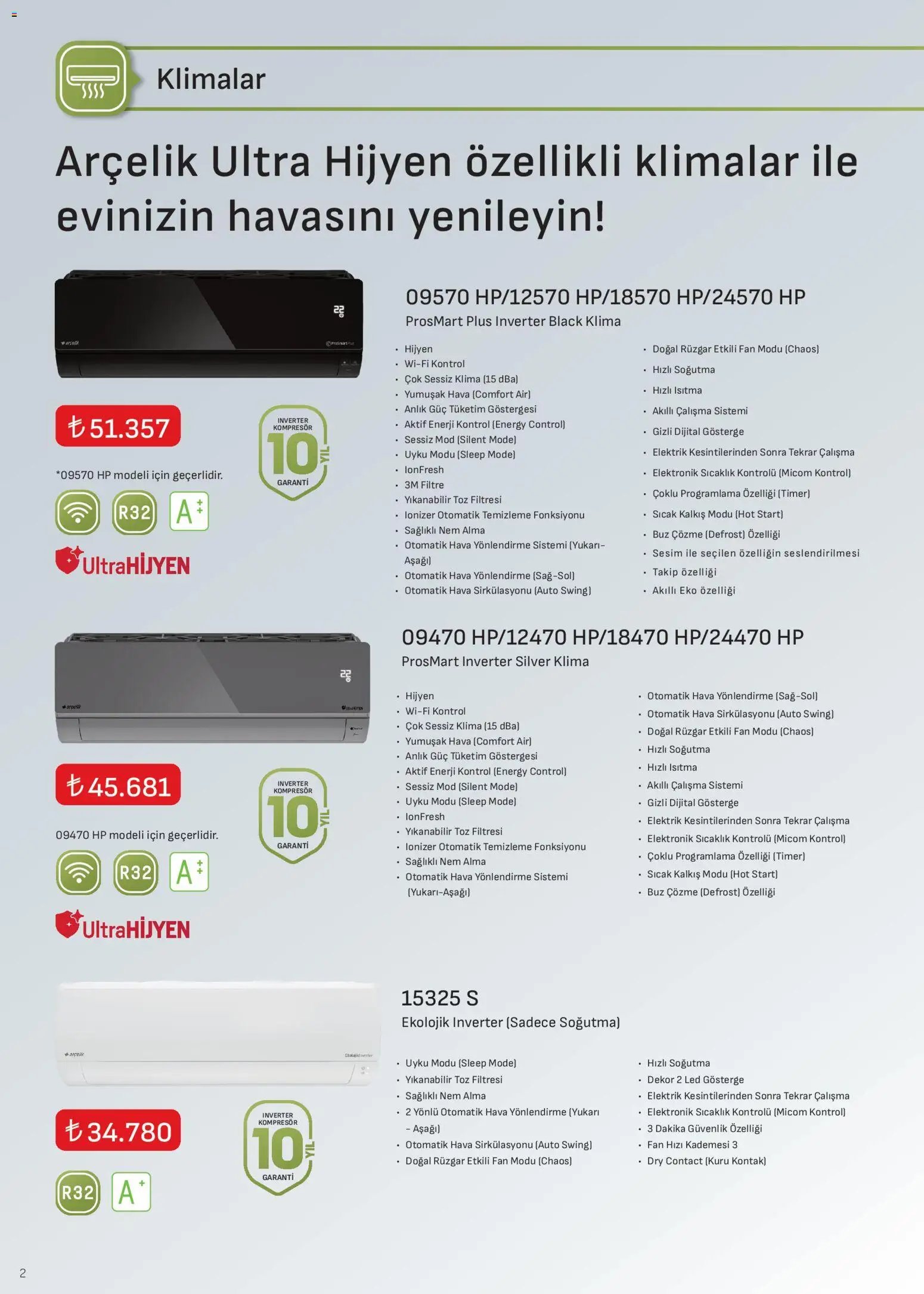 Arçelik - İklimlendirme Kataloğu