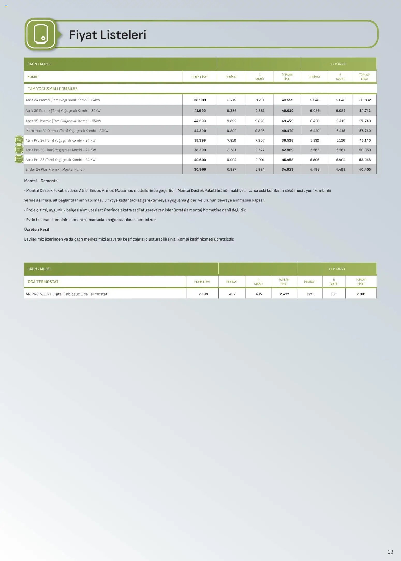 Arçelik - İklimlendirme Kataloğu