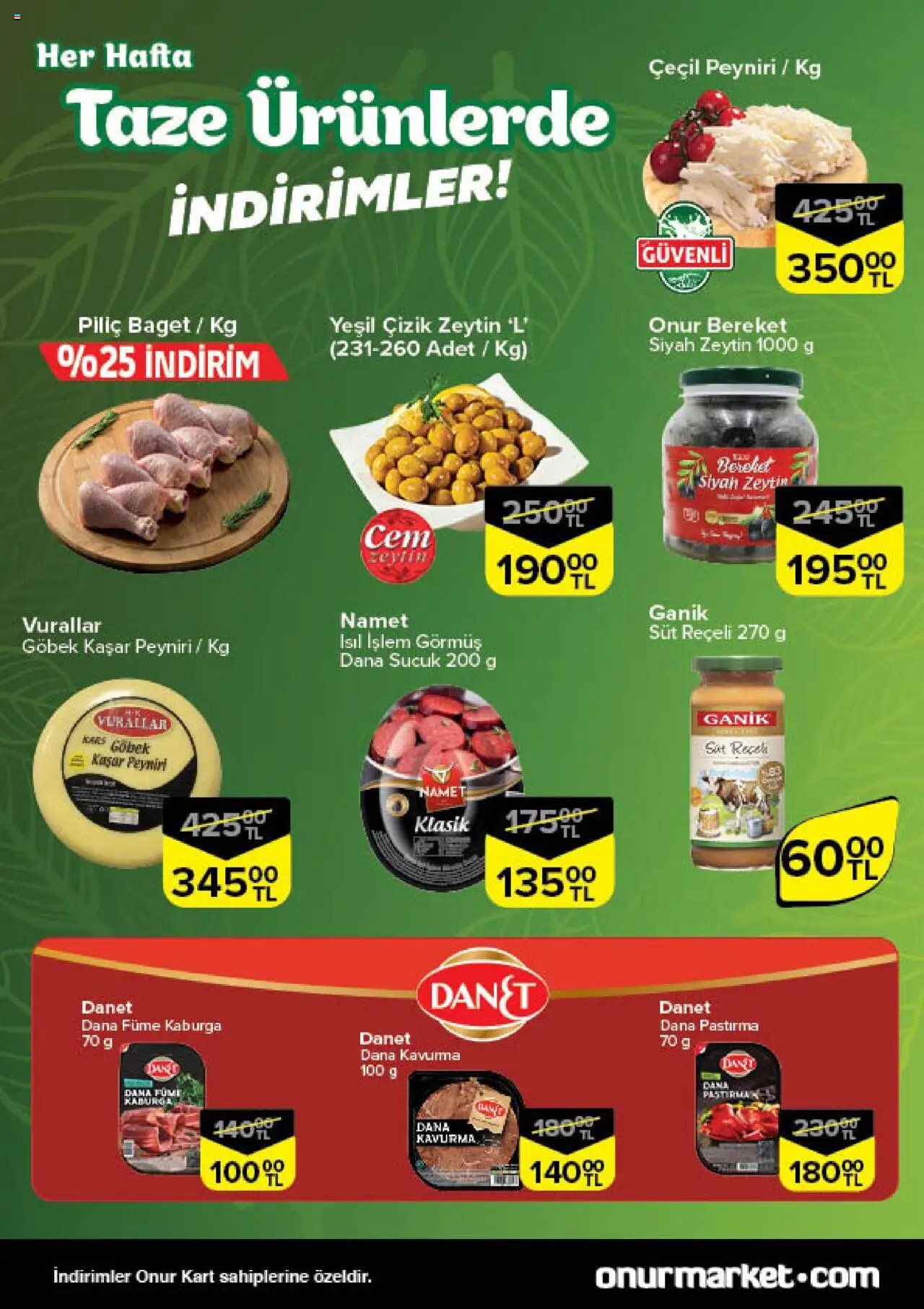 Onur Market Taze Ürünlerde İndirimler - İstanbul