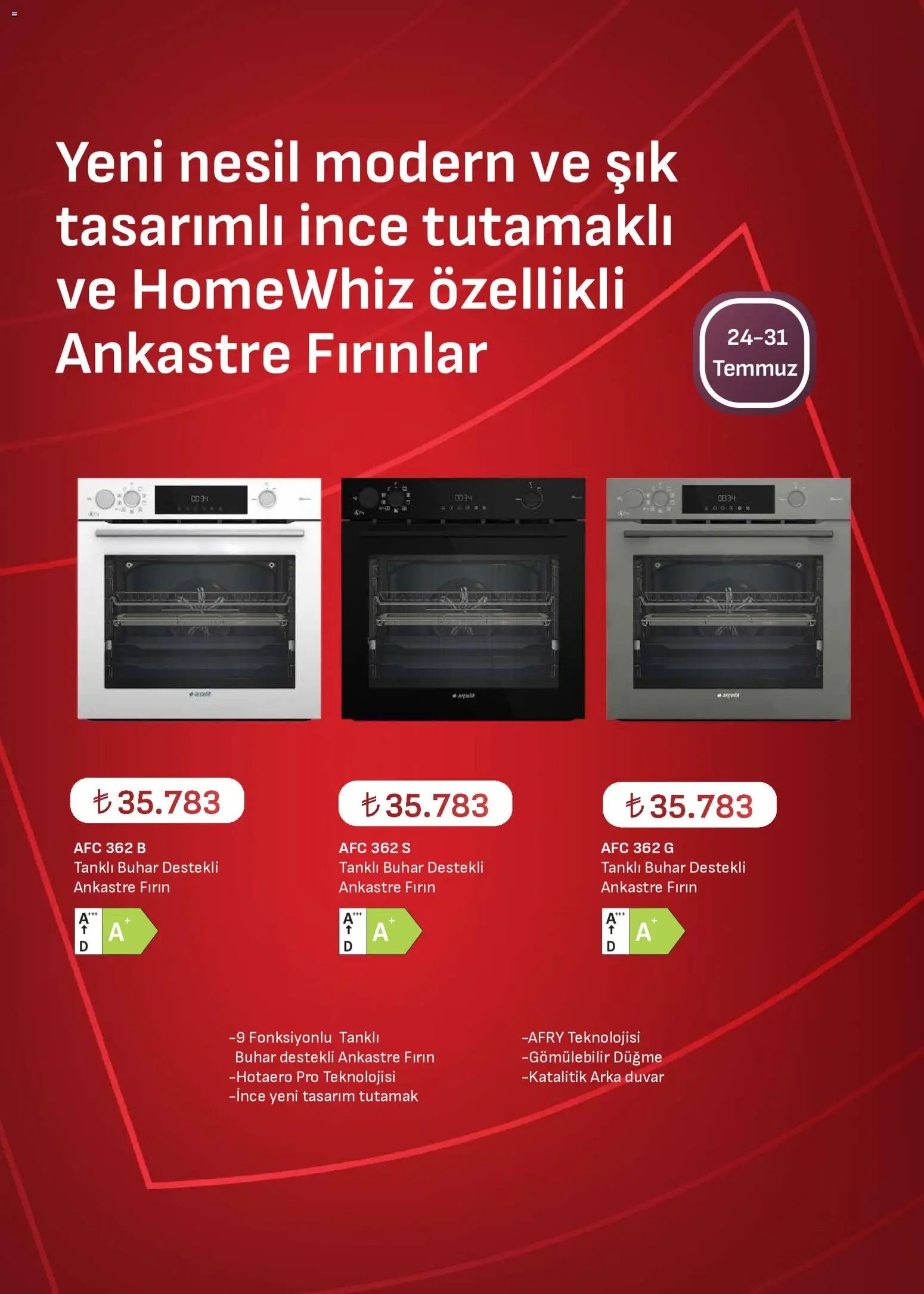 Arçelik - Ankastre Kataloğu
