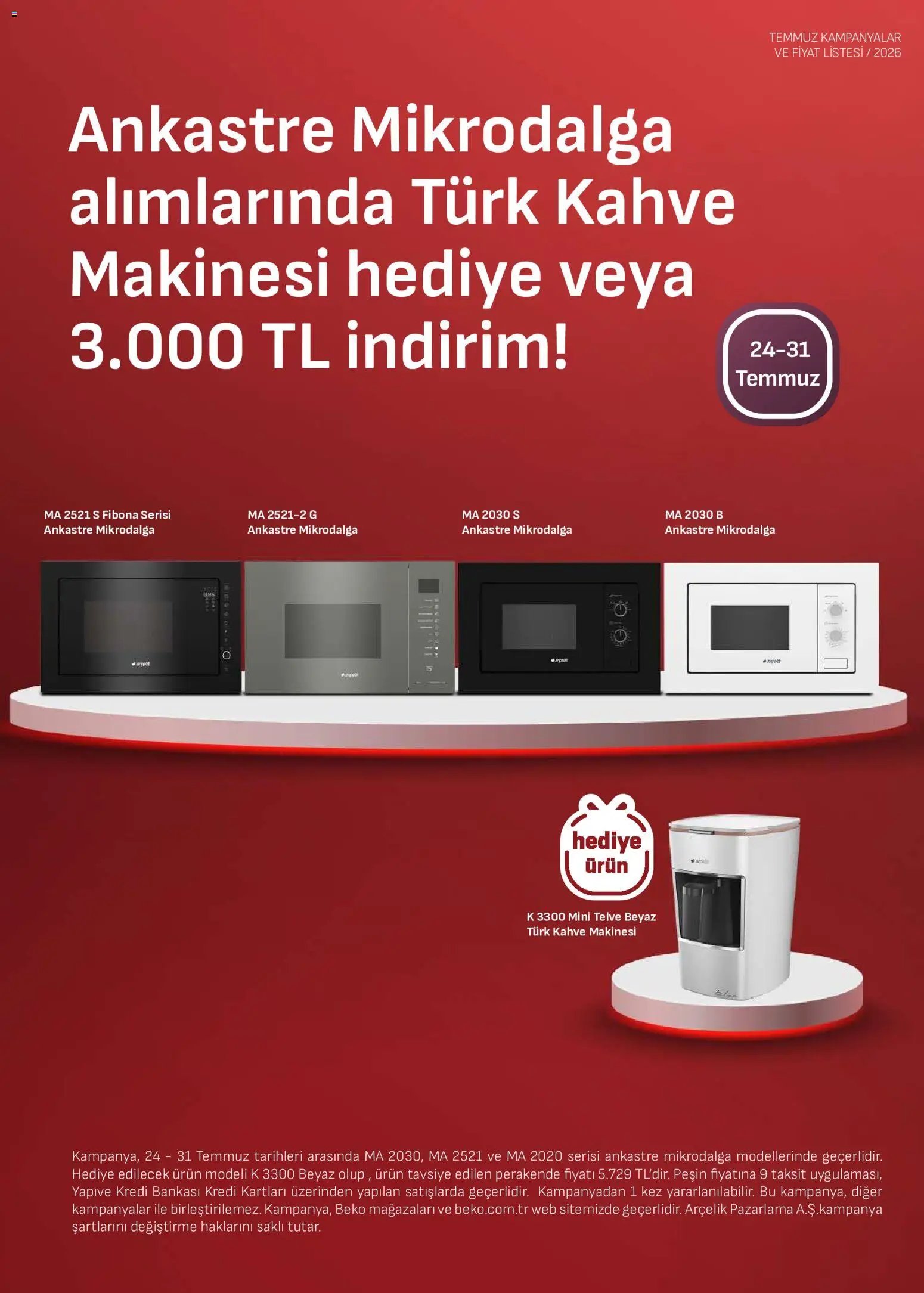 Arçelik - Ankastre Kataloğu