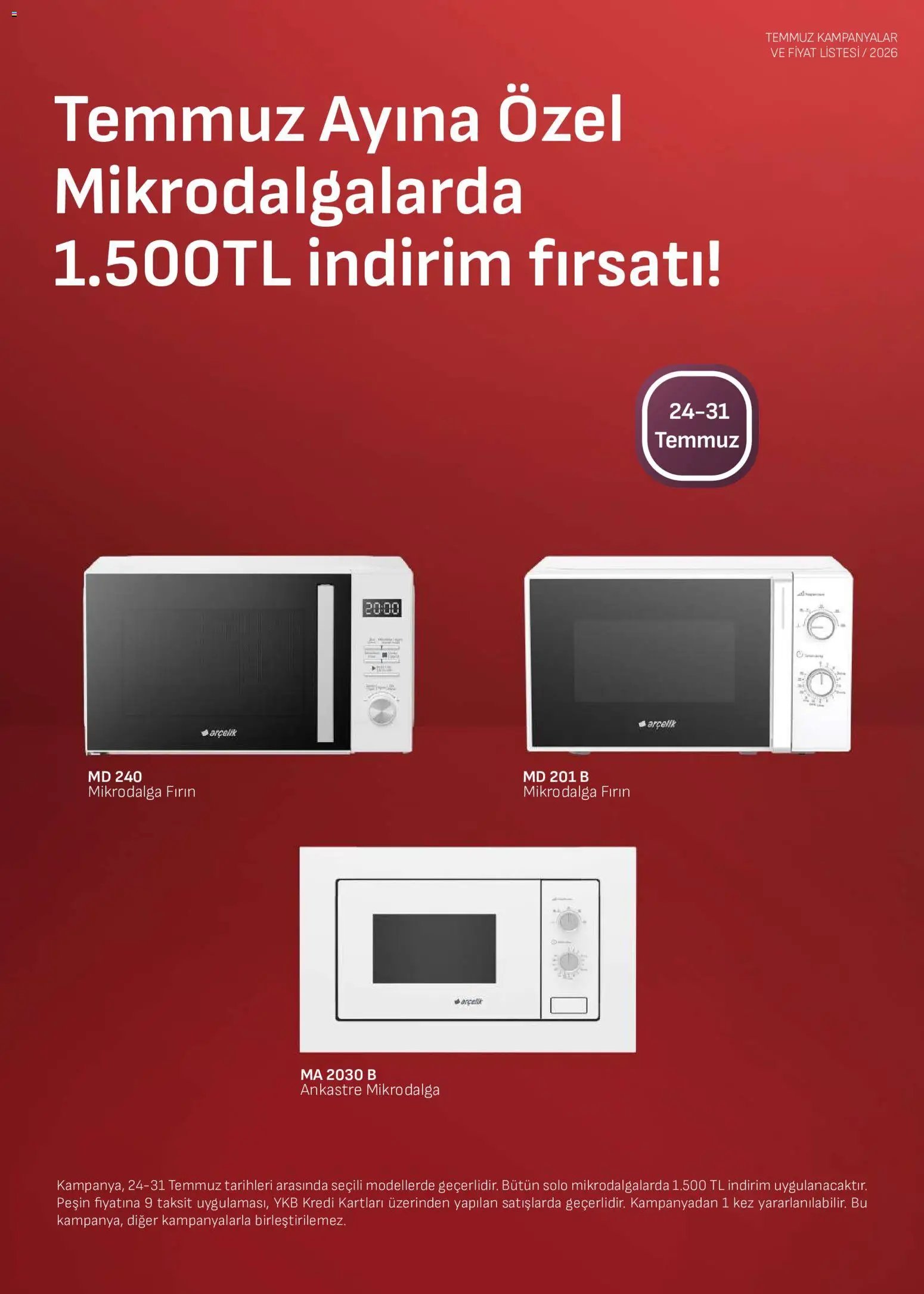 Arçelik - Ankastre Kataloğu