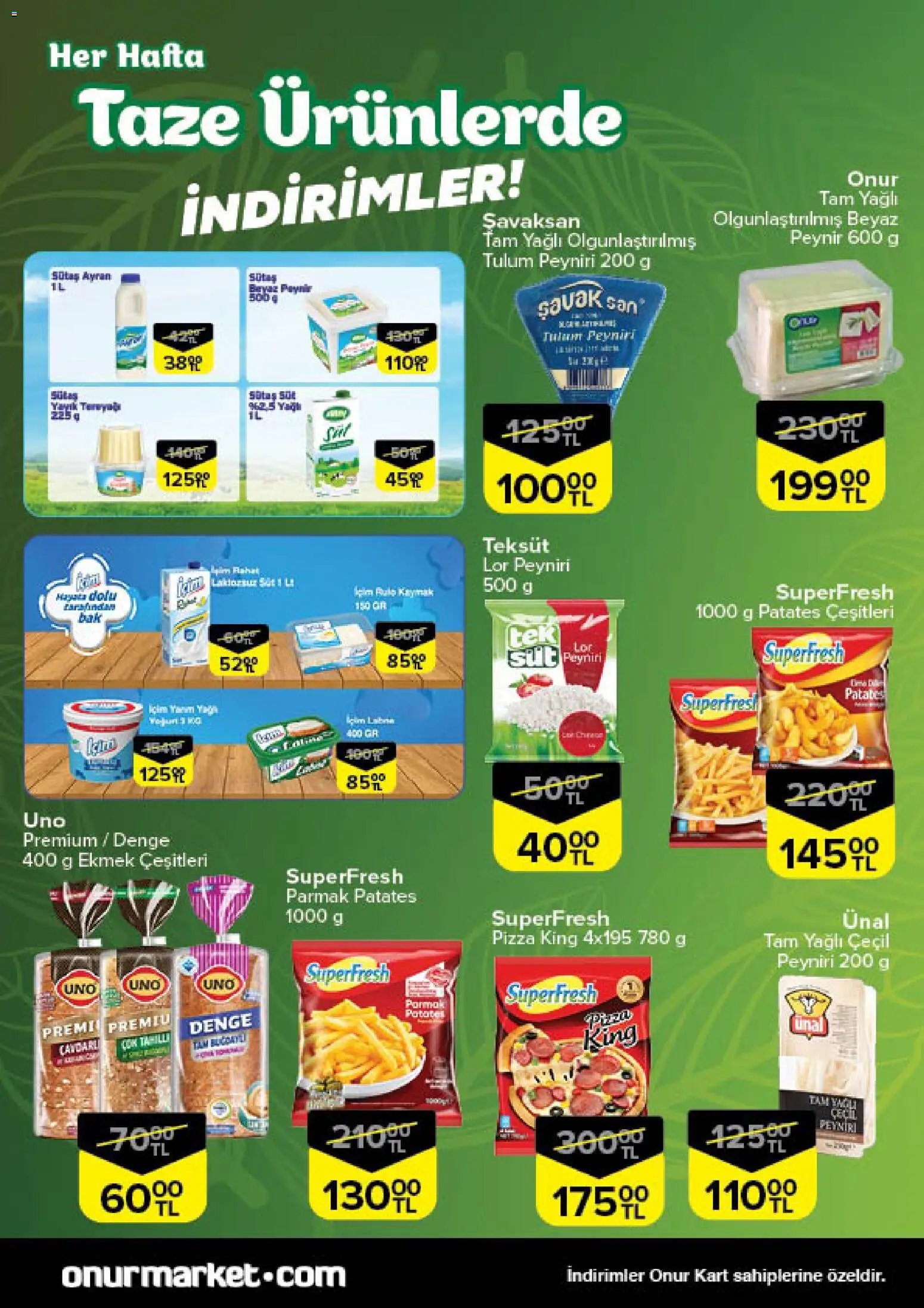 Onur Market Taze Ürünlerde İndirimler - İstanbul