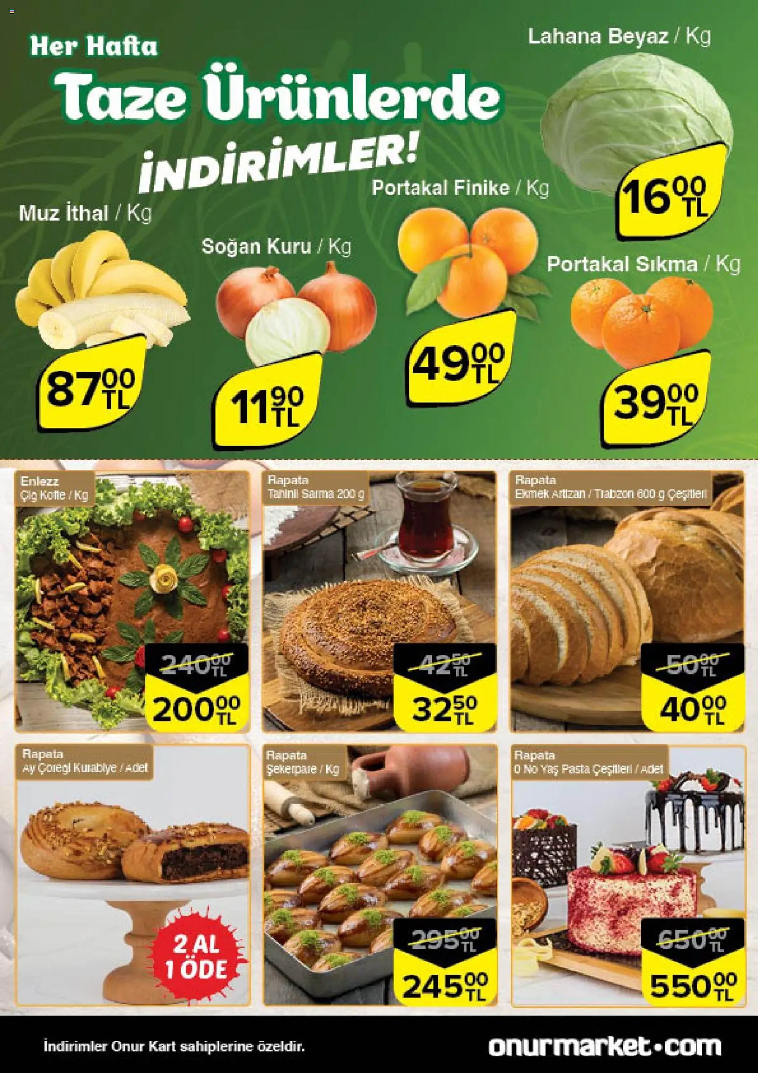 Onur Market Taze Ürünlerde İndirimler - İstanbul