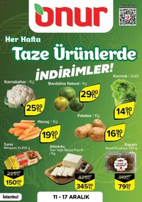 Onur Market Taze Ürünlerde İndirimler - İstanbul