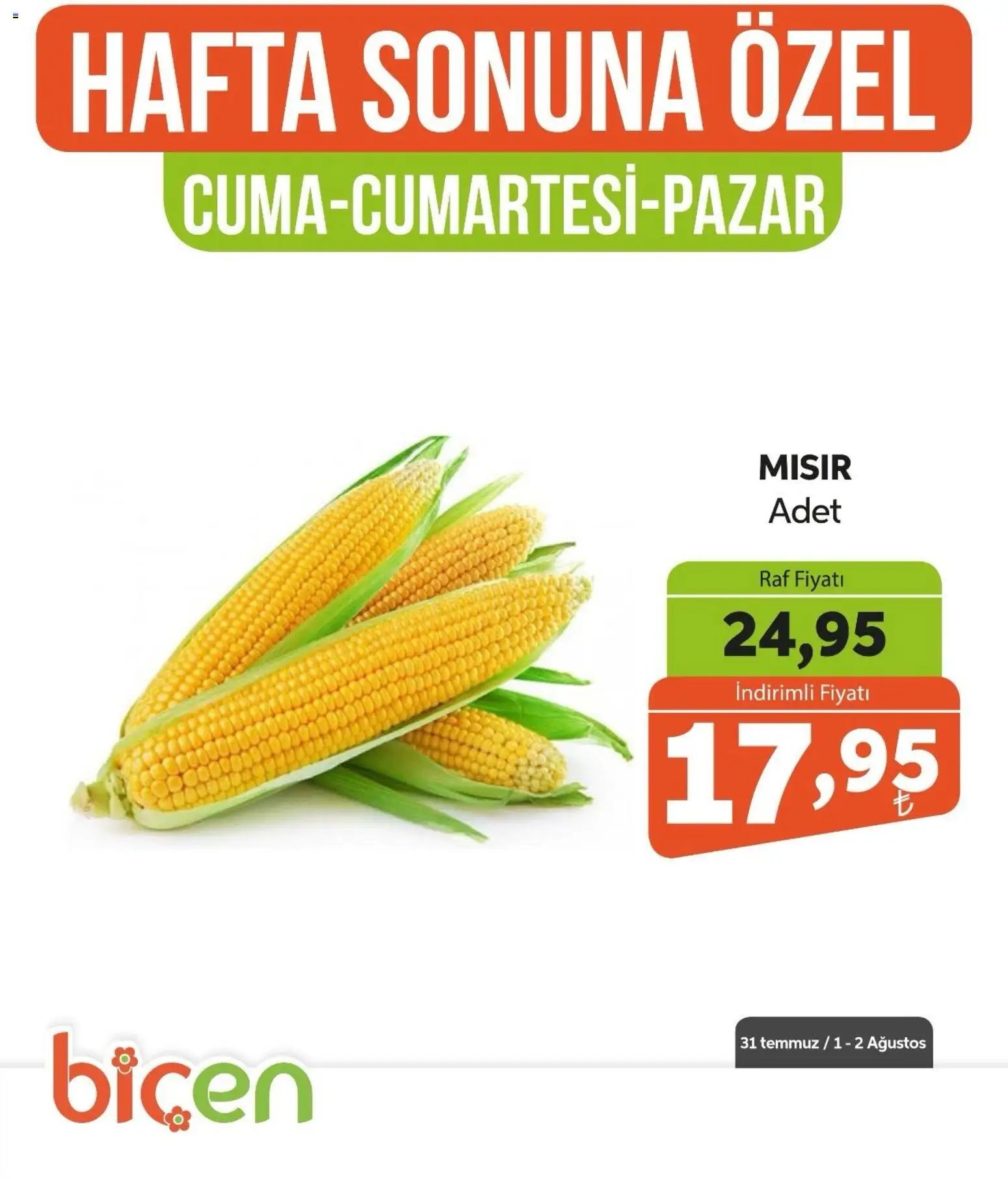 BBiçen Market - Hafta Sonuna Özel - Sebze İndirimi
