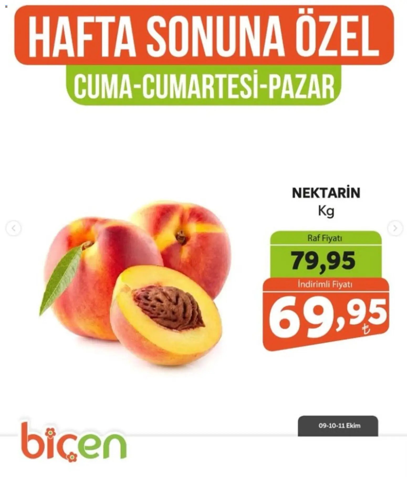 Biçen Market - Hafta Sonuna Özel - Meyve İndirimi
