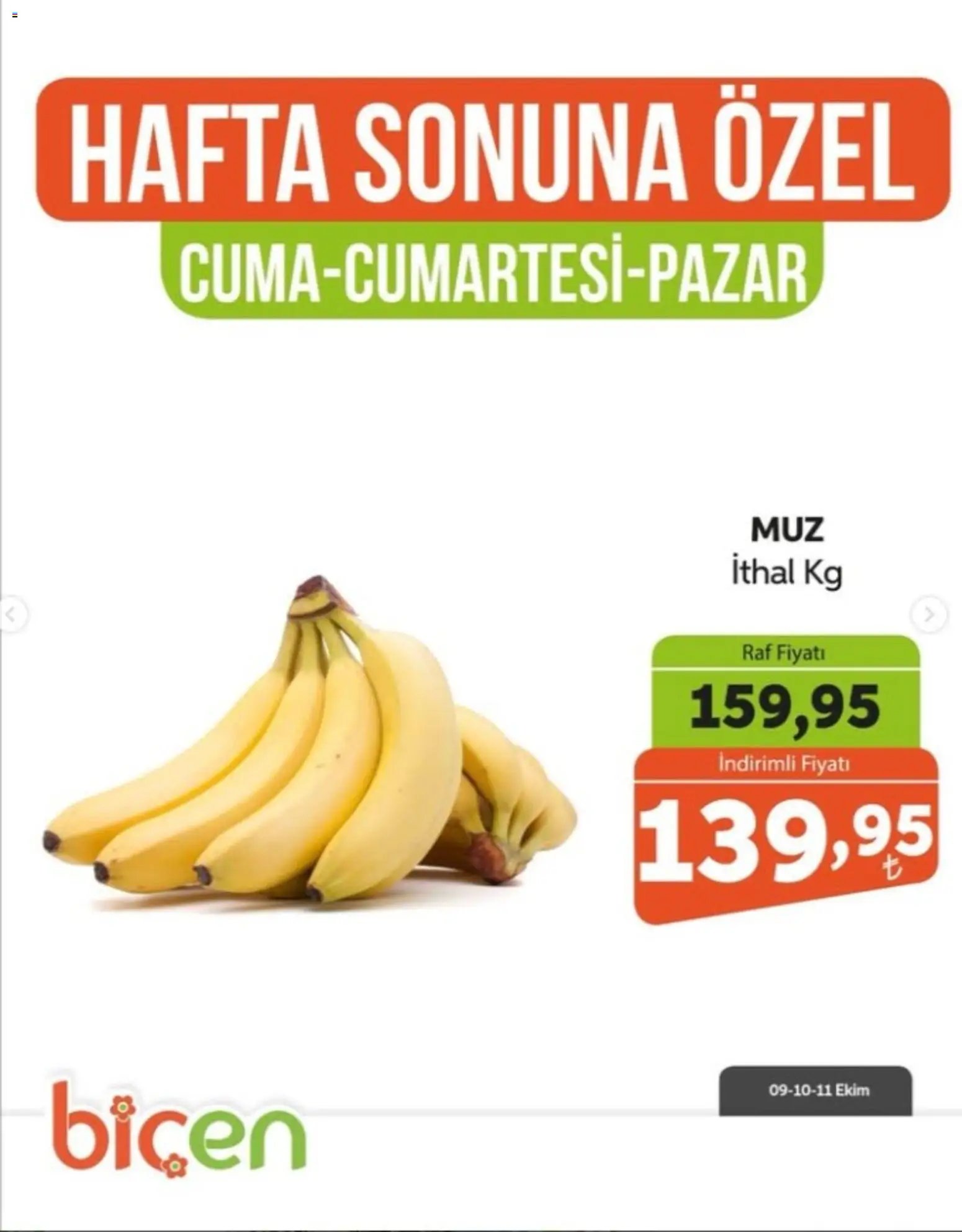 Biçen Market - Hafta Sonuna Özel - Meyve İndirimi
