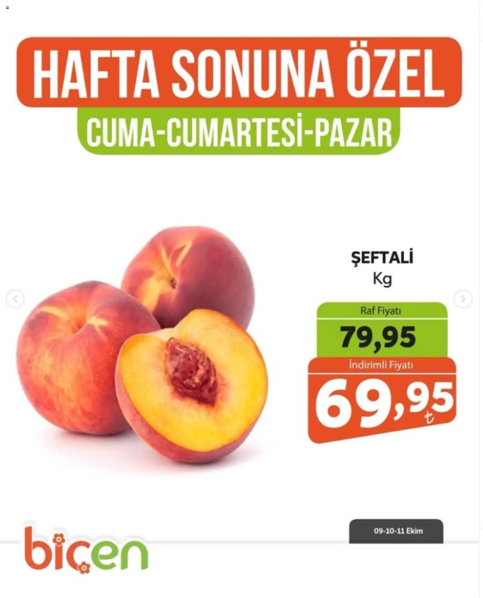 Biçen Market - Hafta Sonuna Özel - Meyve İndirimi