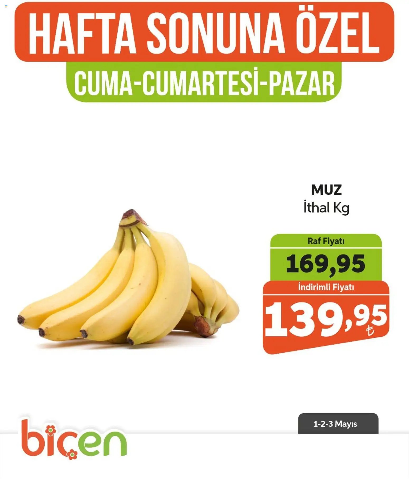 Biçen Market Hafta Sonuna Özel - Meyve İndirimi
