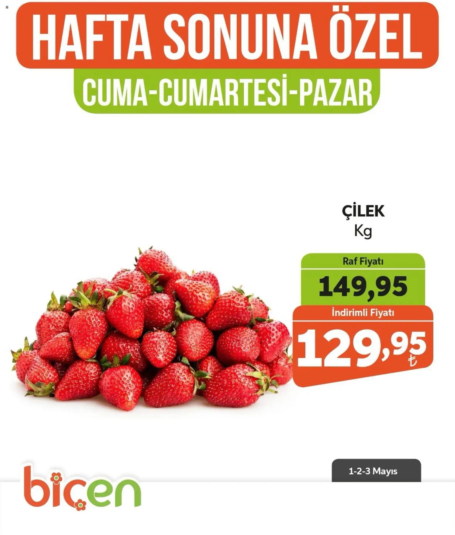 Biçen Market Hafta Sonuna Özel - Meyve İndirimi