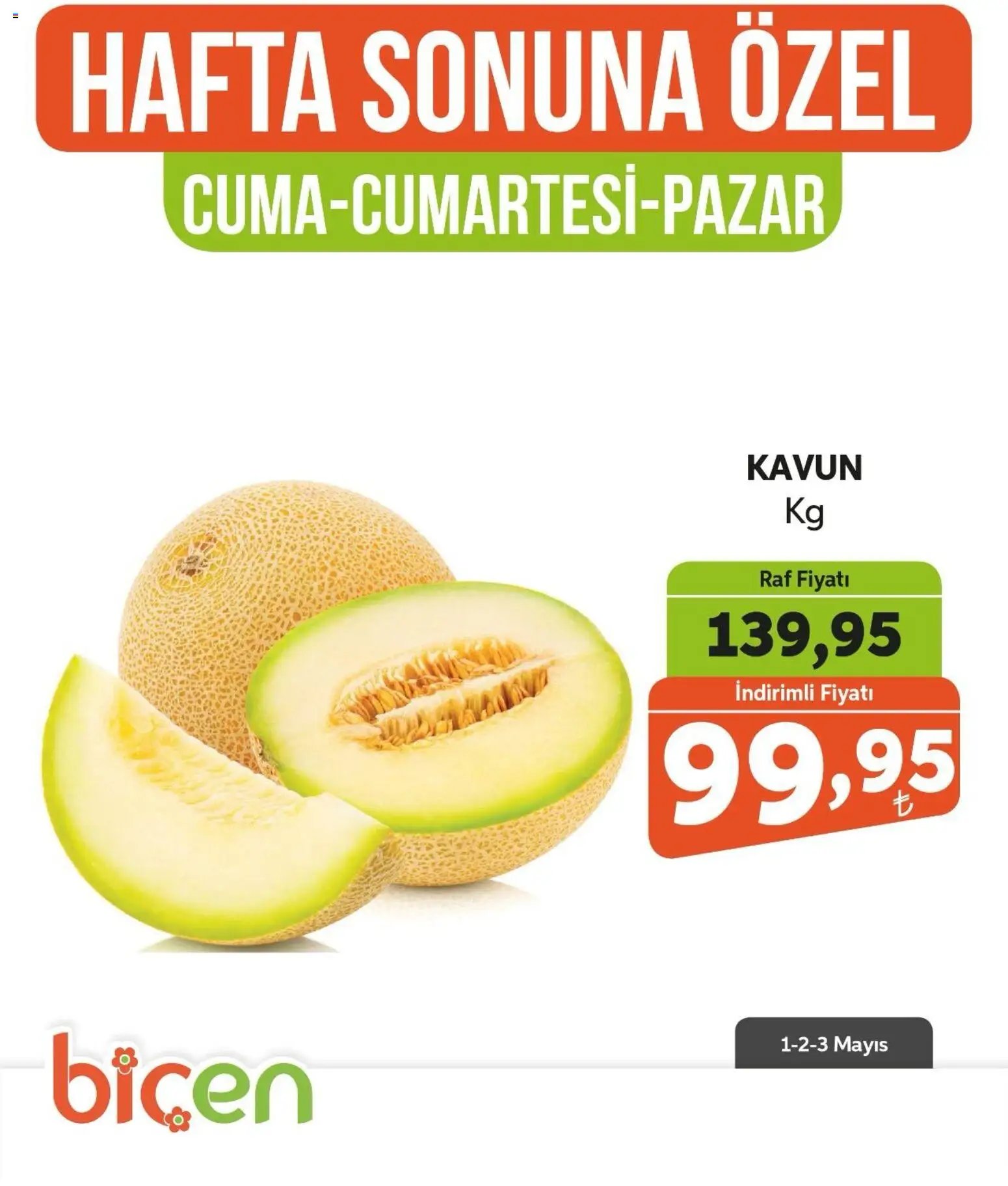 Biçen Market Hafta Sonuna Özel - Meyve İndirimi