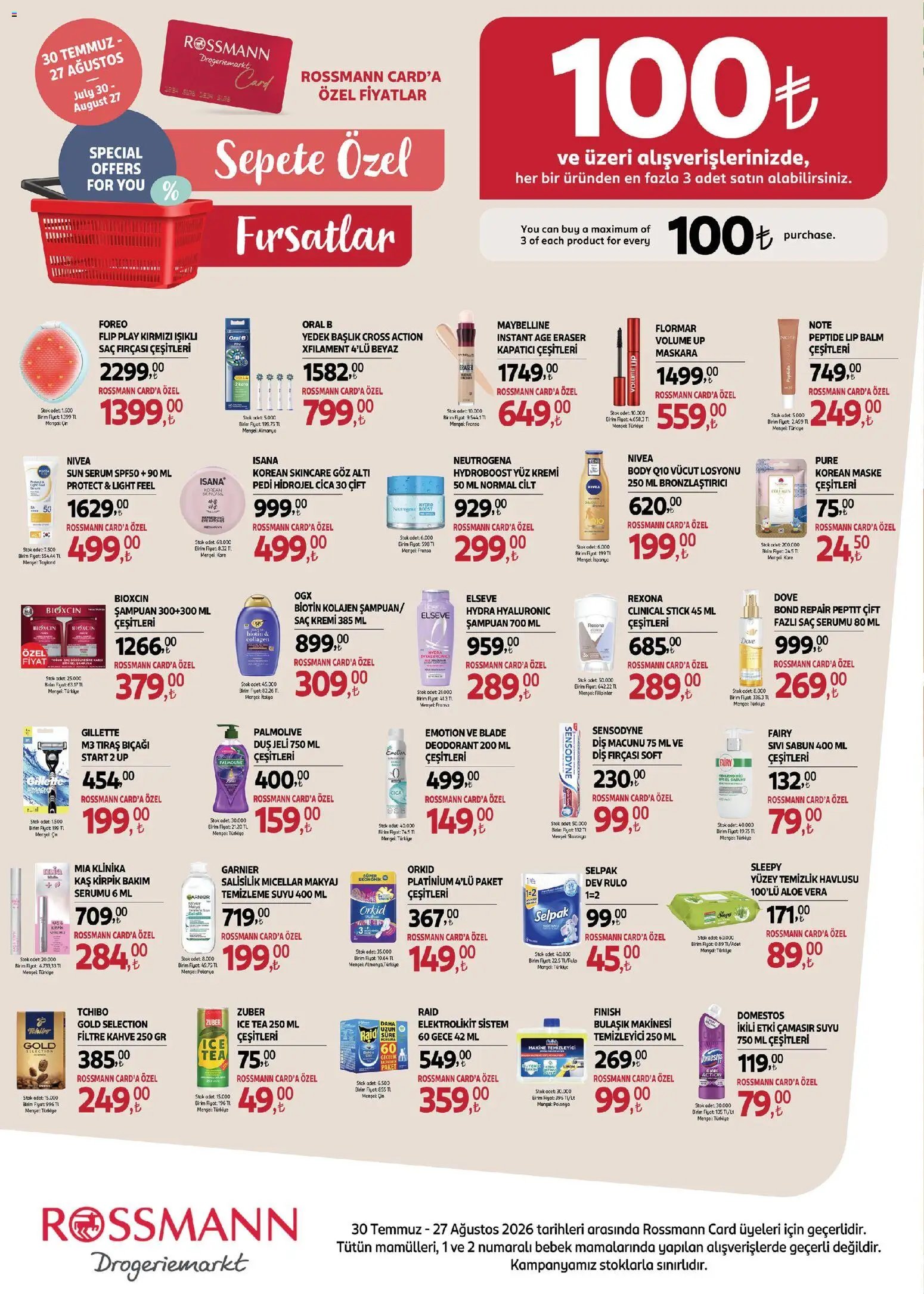 Rossmann - Ağustos Ev & Yaşam Kataloğu