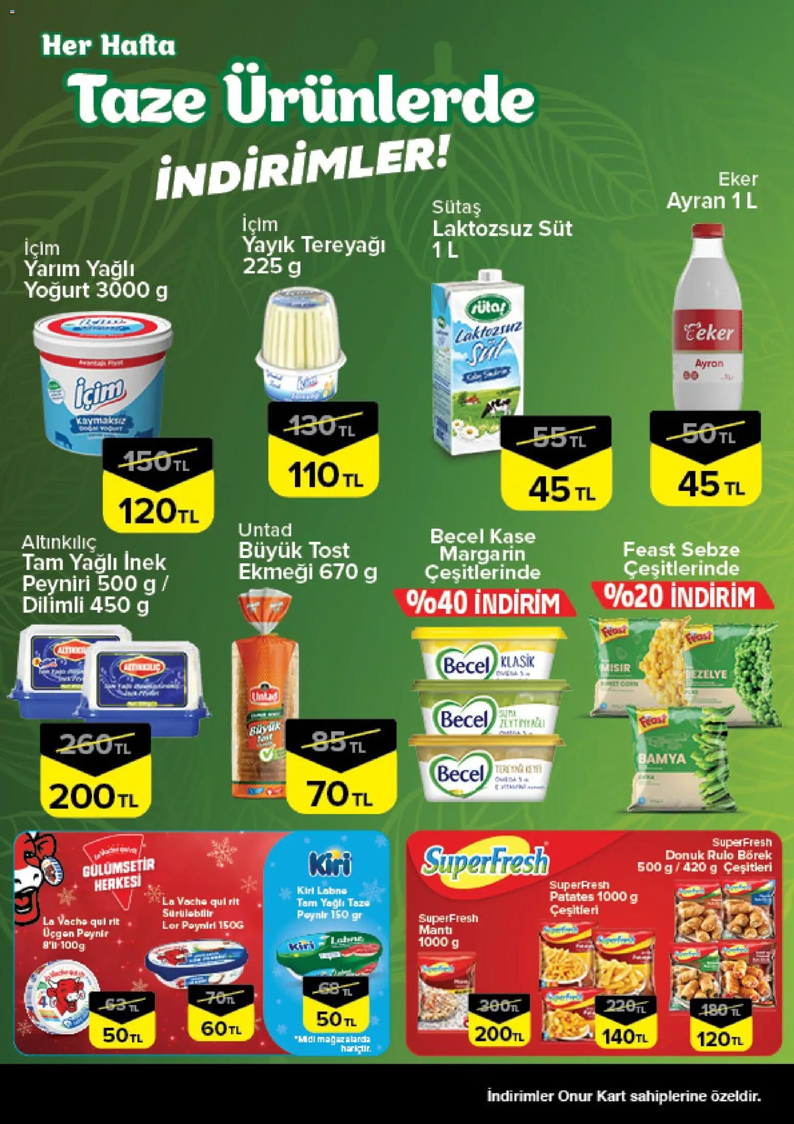 Onur Market Taze Ürünlerde İndirimler - İstanbul