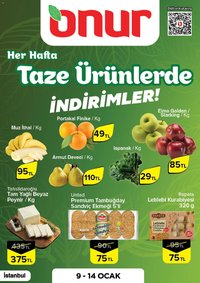 Onur Market Taze Ürünlerde İndirimler - İstanbul