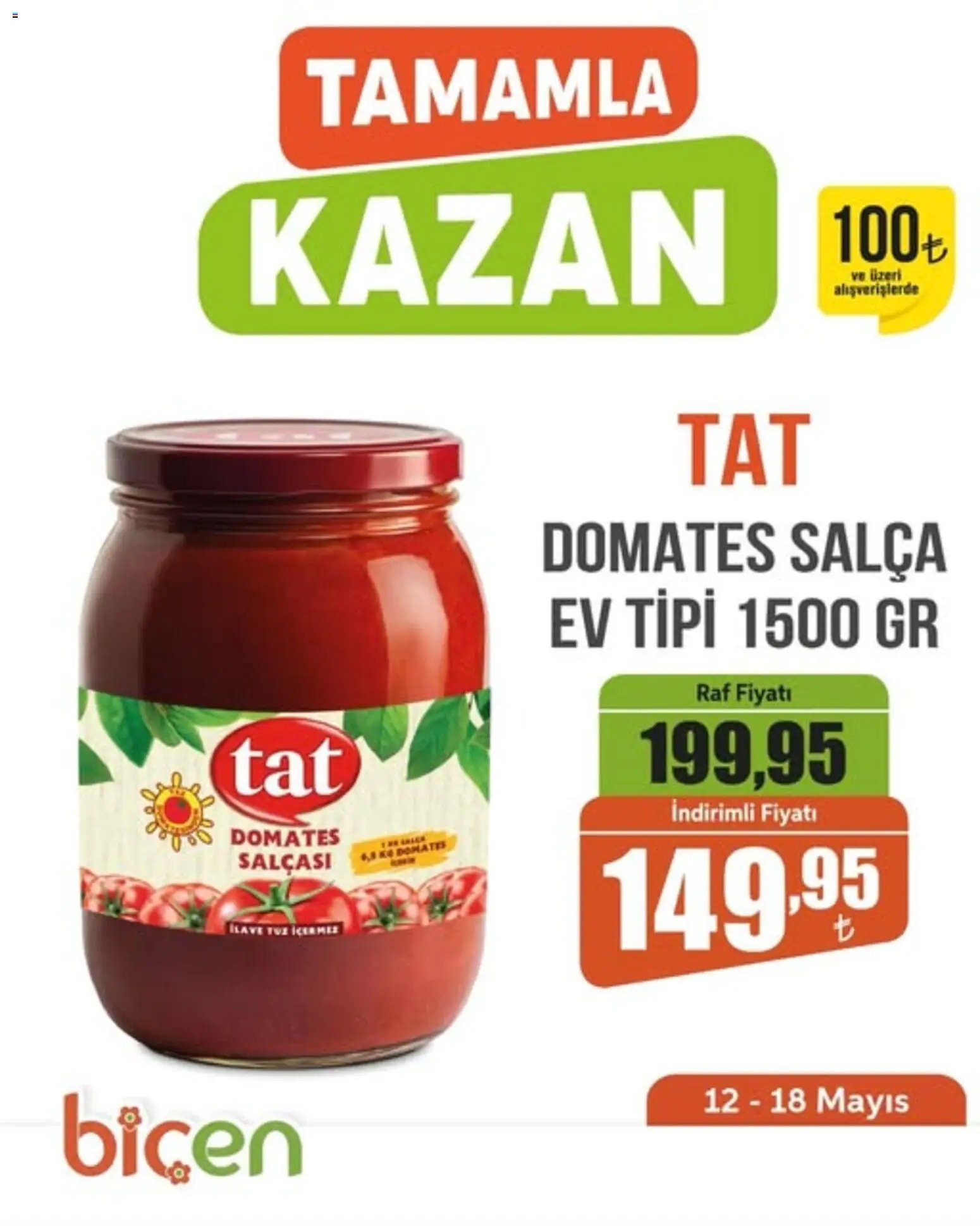 Biçen Market - Tamamla Kazan