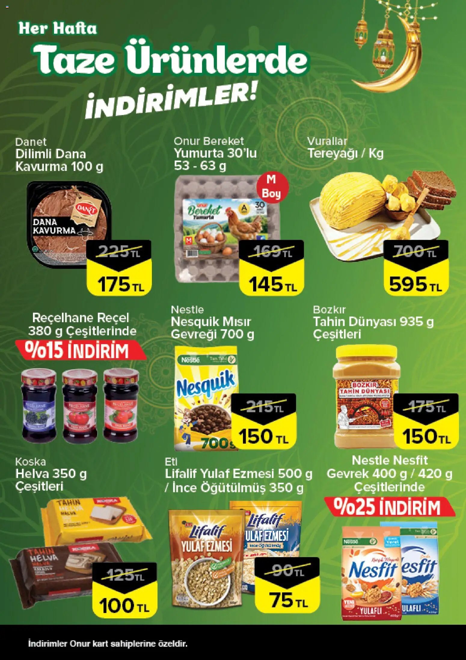 Onur Market Taze Ürünlerde İndirimler - Bursa