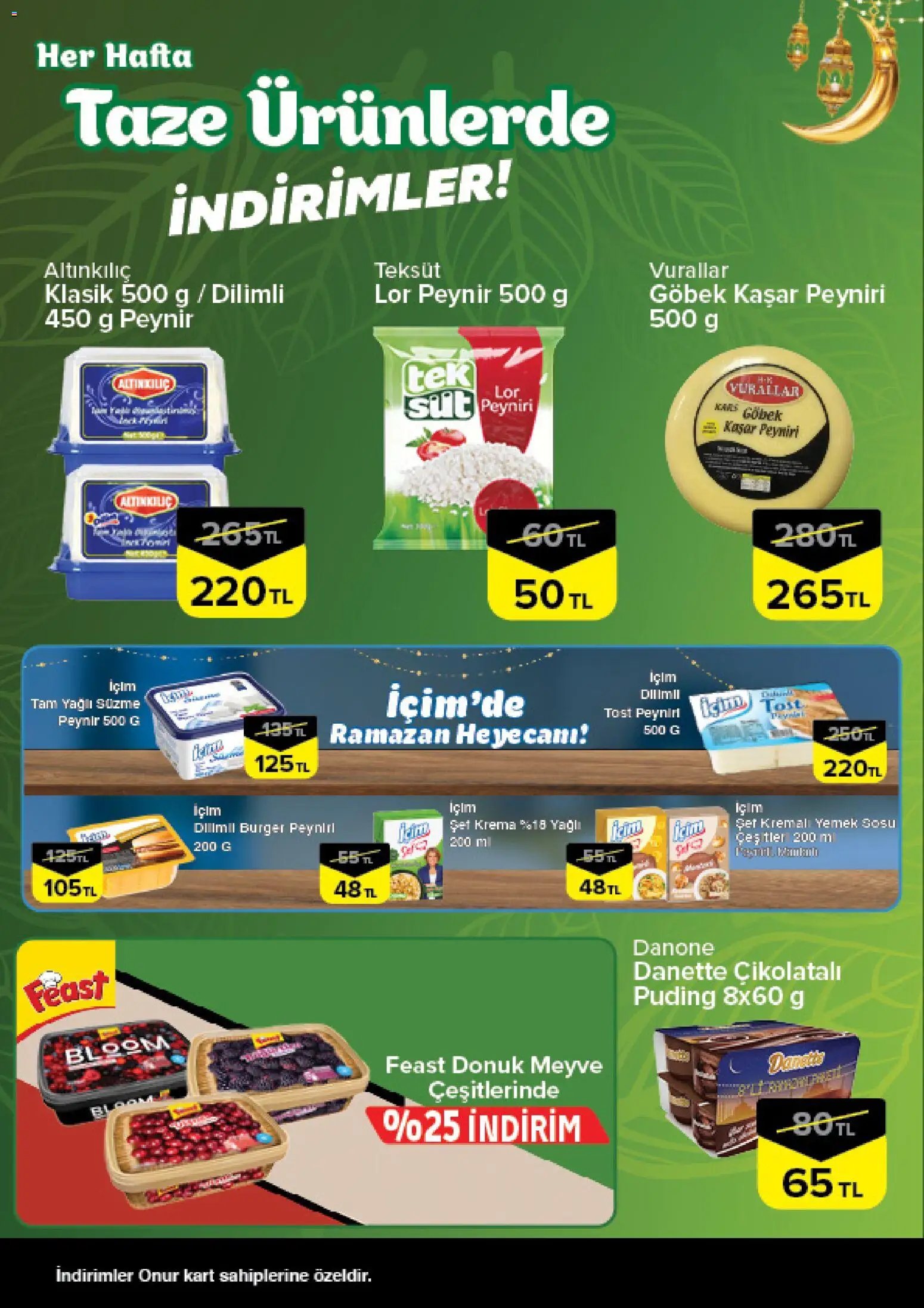 Onur Market Taze Ürünlerde İndirimler - Bursa