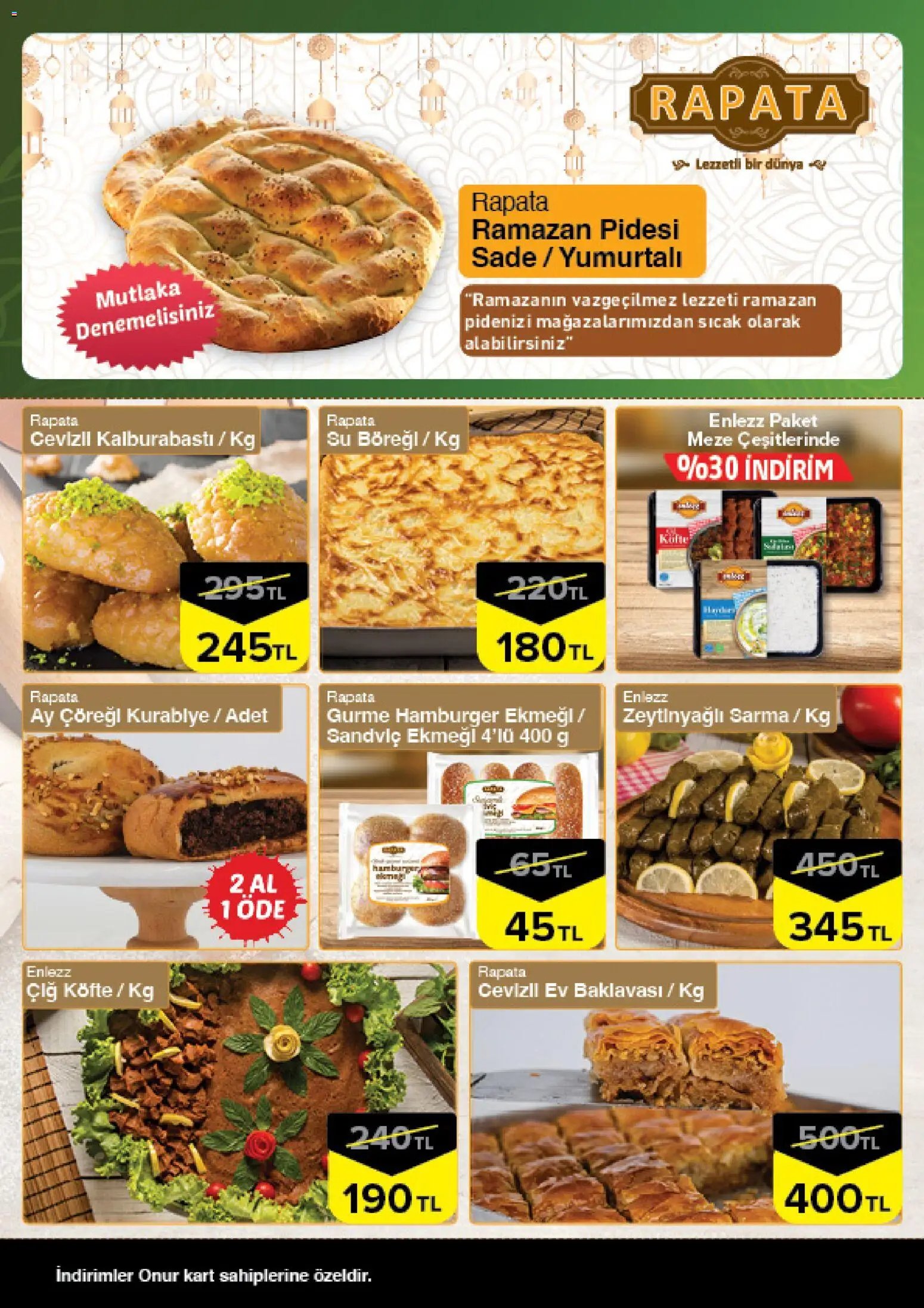 Onur Market Taze Ürünlerde İndirimler - Bursa