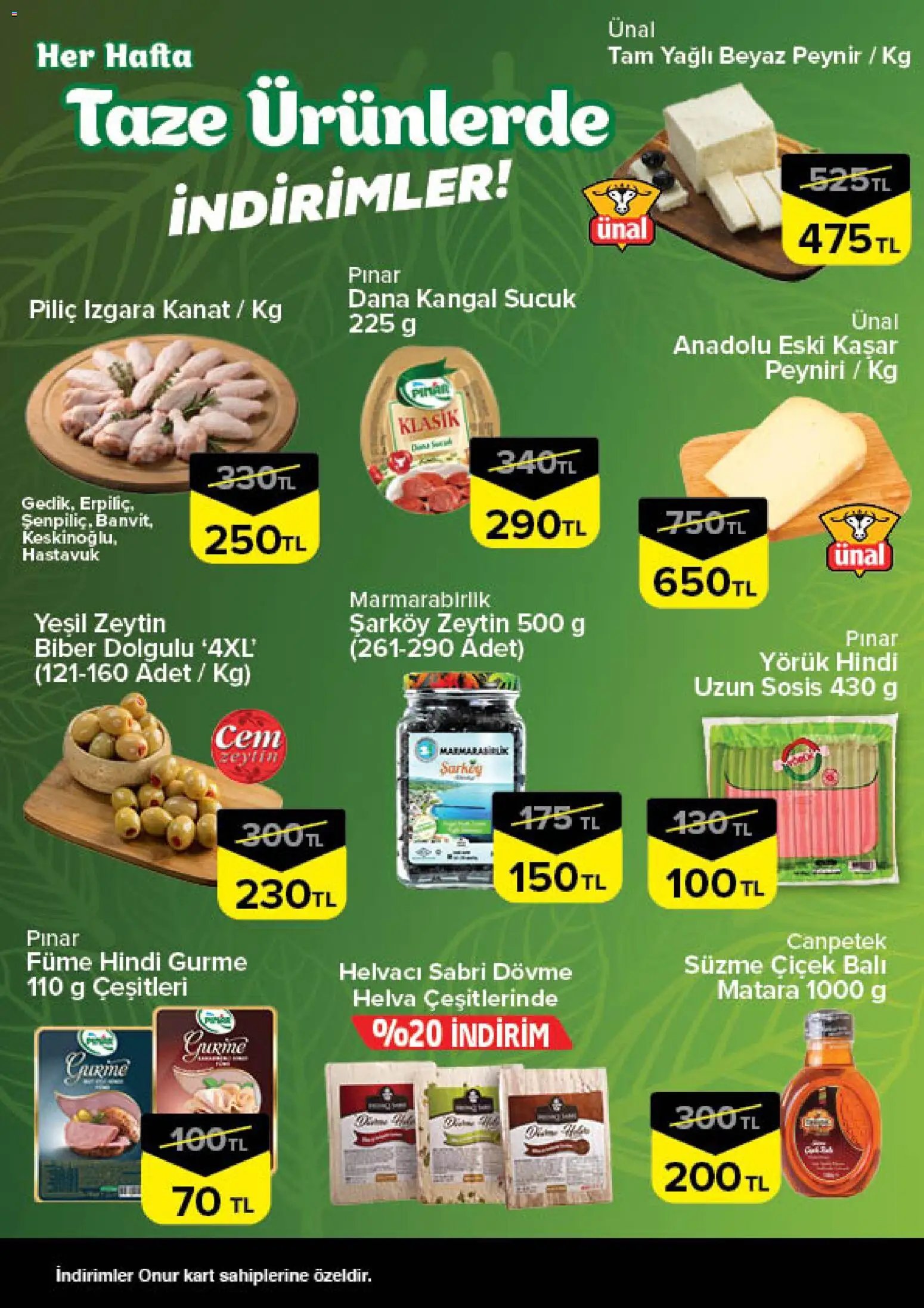 Onur Market - Taze Ürünlerde İndirimler - İstanbul & Trakya