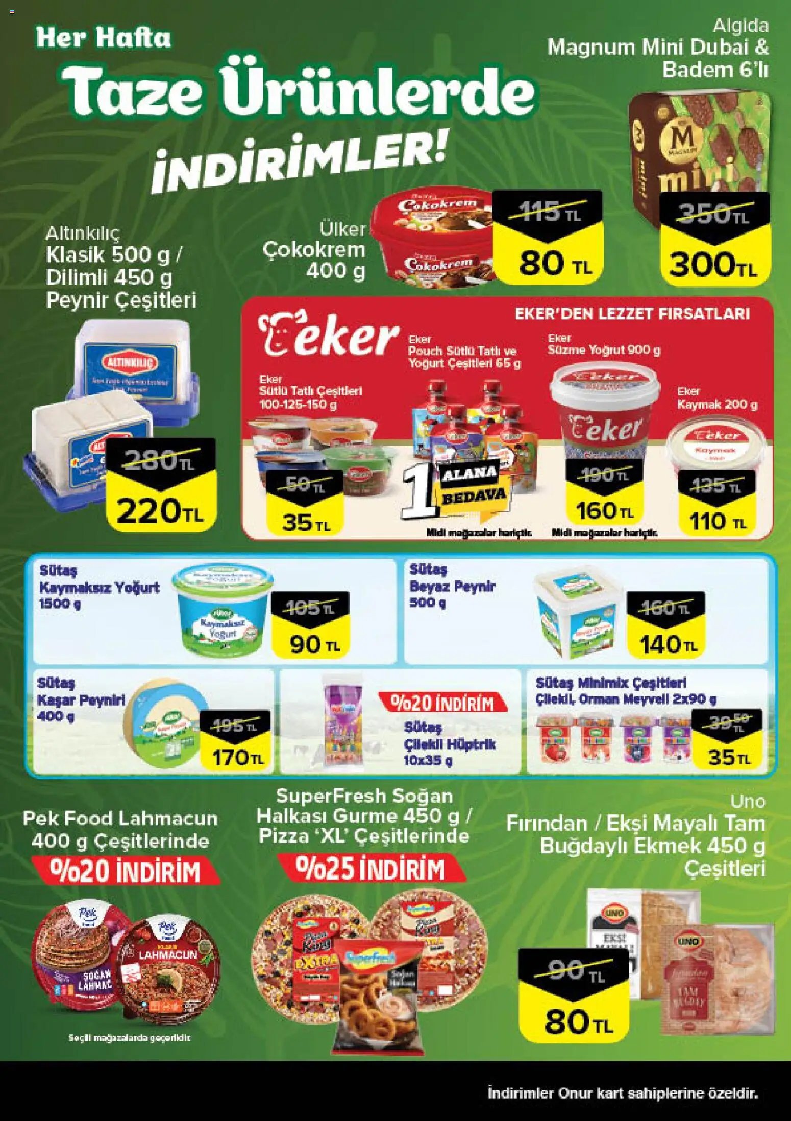 Onur Market - Taze Ürünlerde İndirimler - İstanbul & Trakya