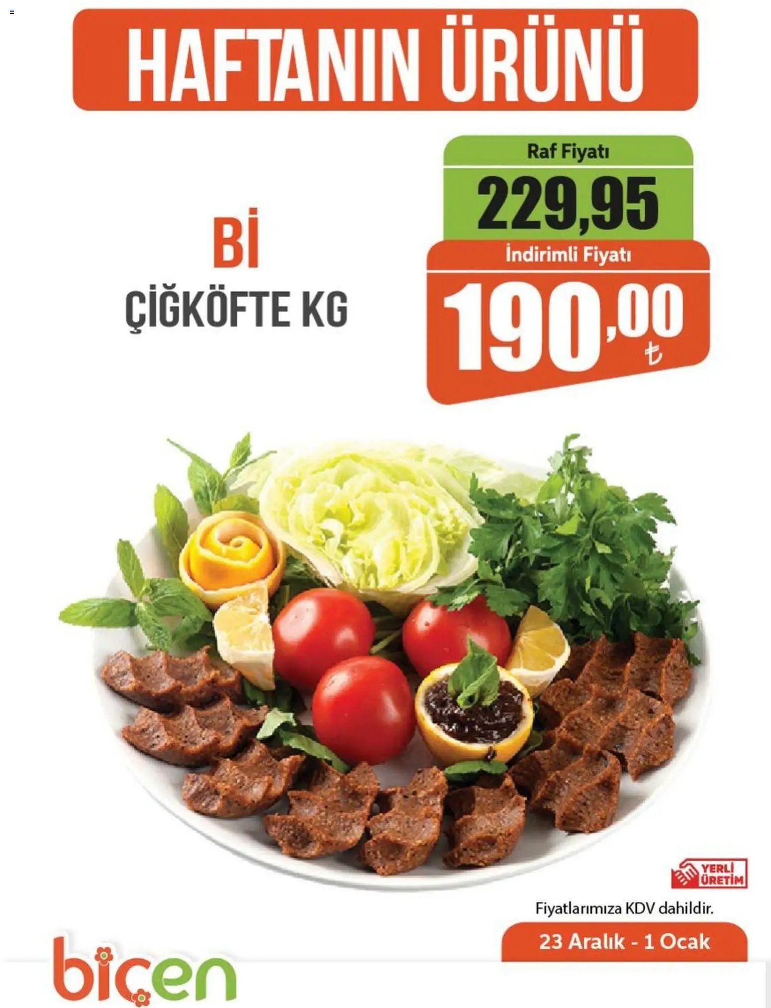 Biçen Market - Haftanın Ürünü