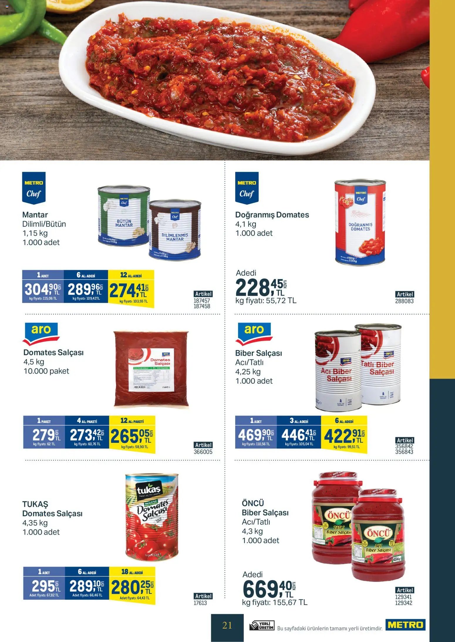 Metro - Kurum & İşletme Mutfakları