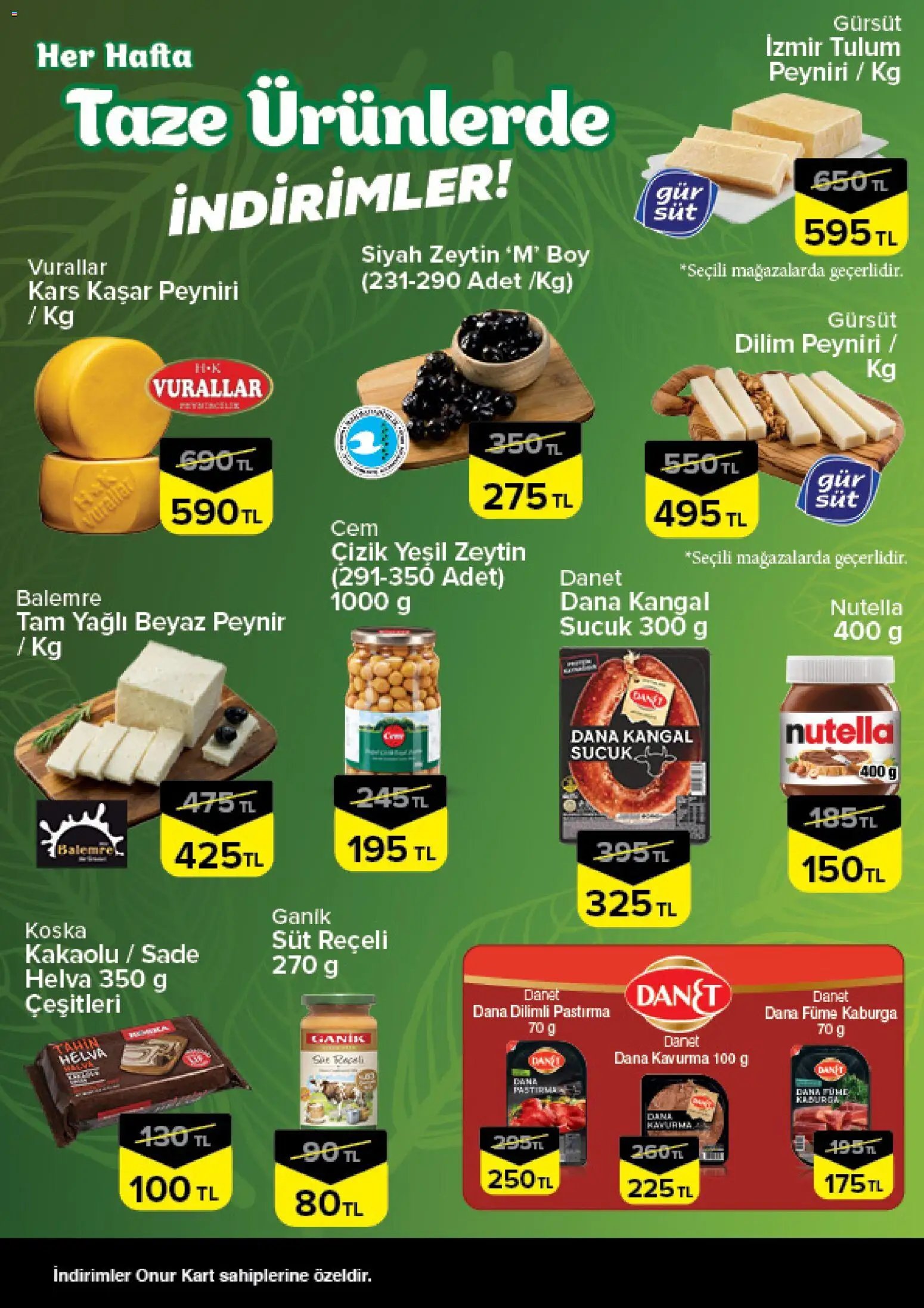 Onur Market - Taze Ürünlerde İndirimler - Bursa