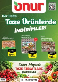 Onur Market - Taze Ürünlerde İndirimler - Bursa
