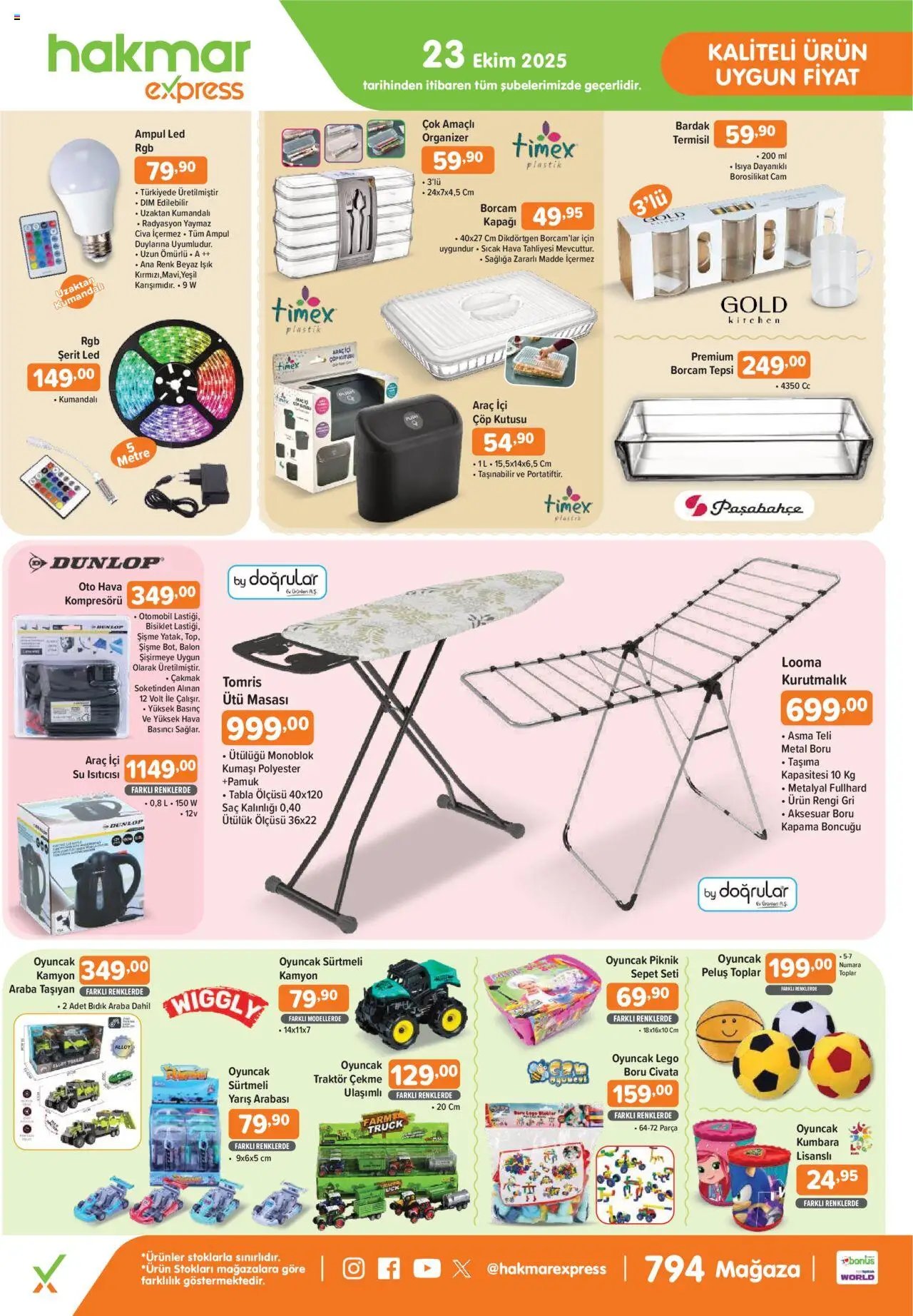 Hakmar Express Perşembe Aktüel Ürünler