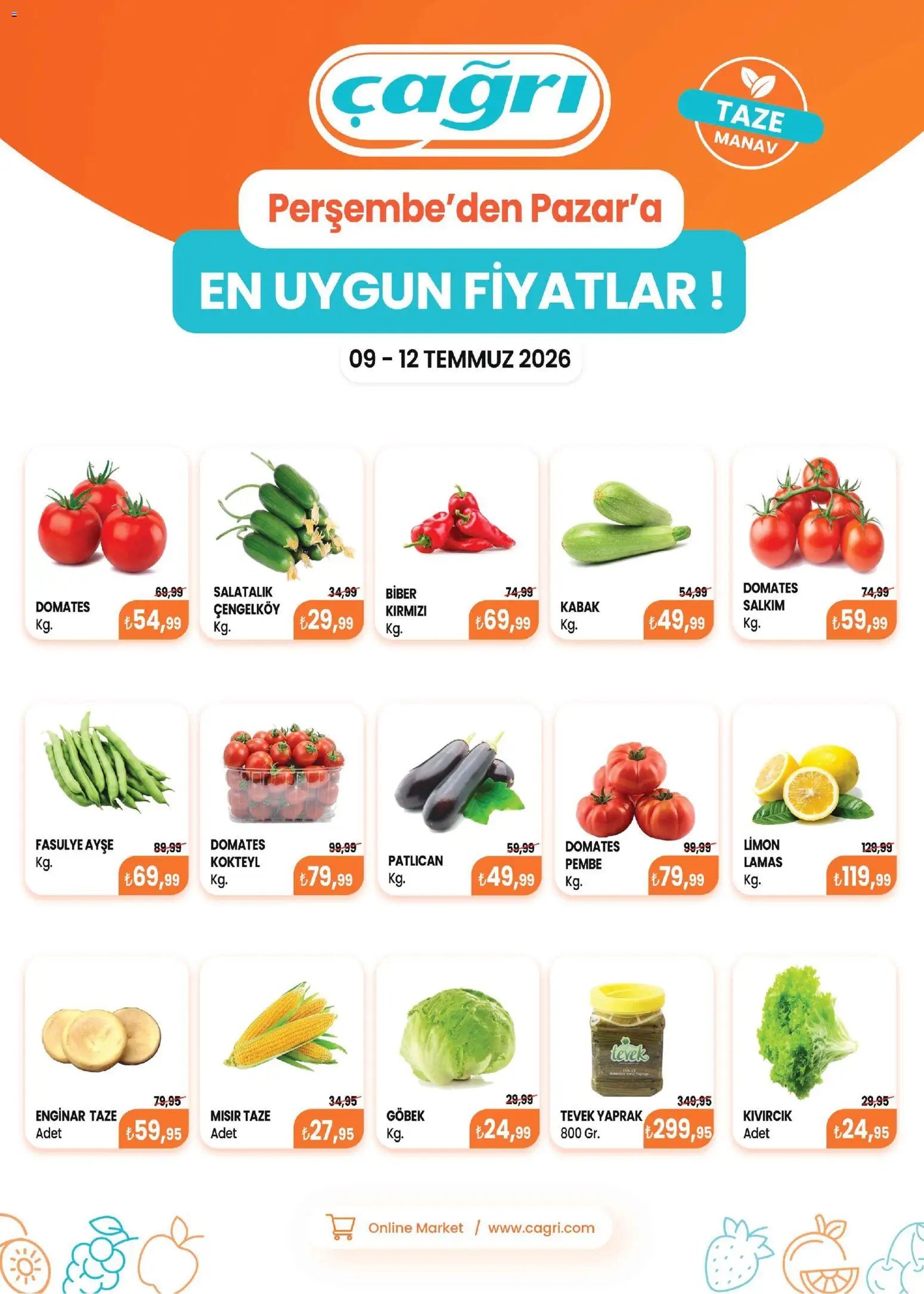 Çağrı Market - Manav Katalog