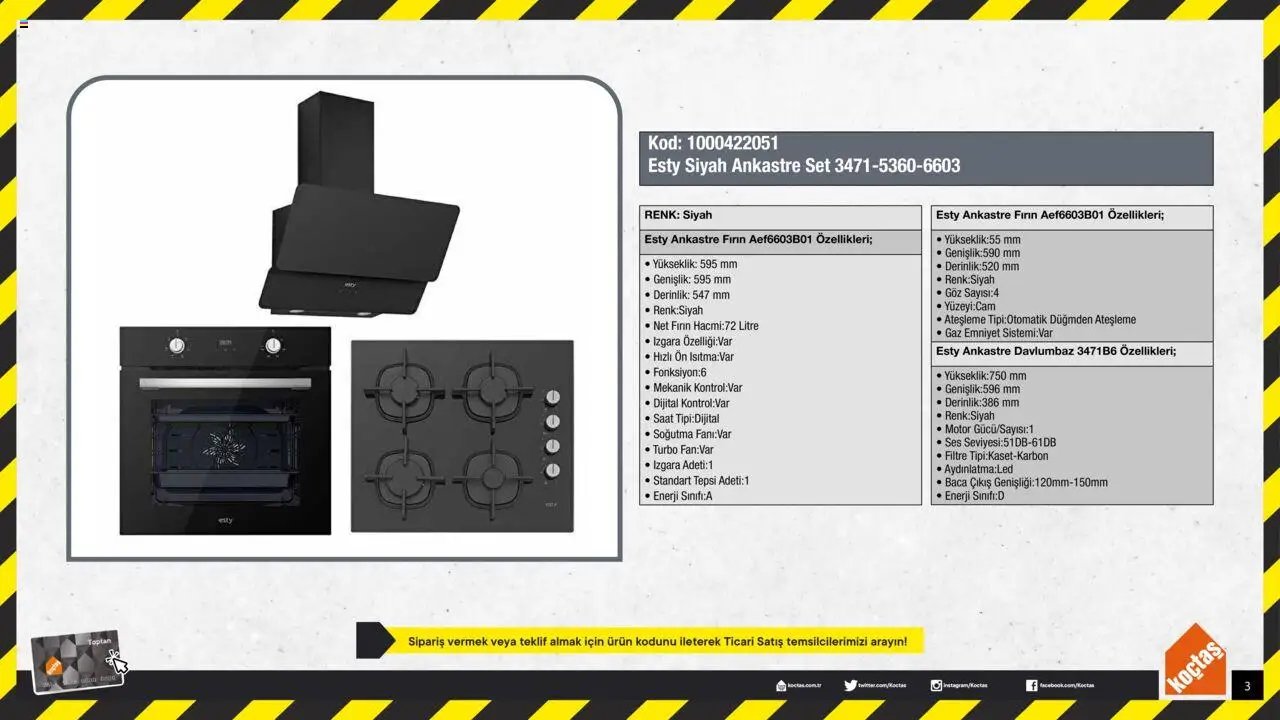 Koçtaş Ankastre Set