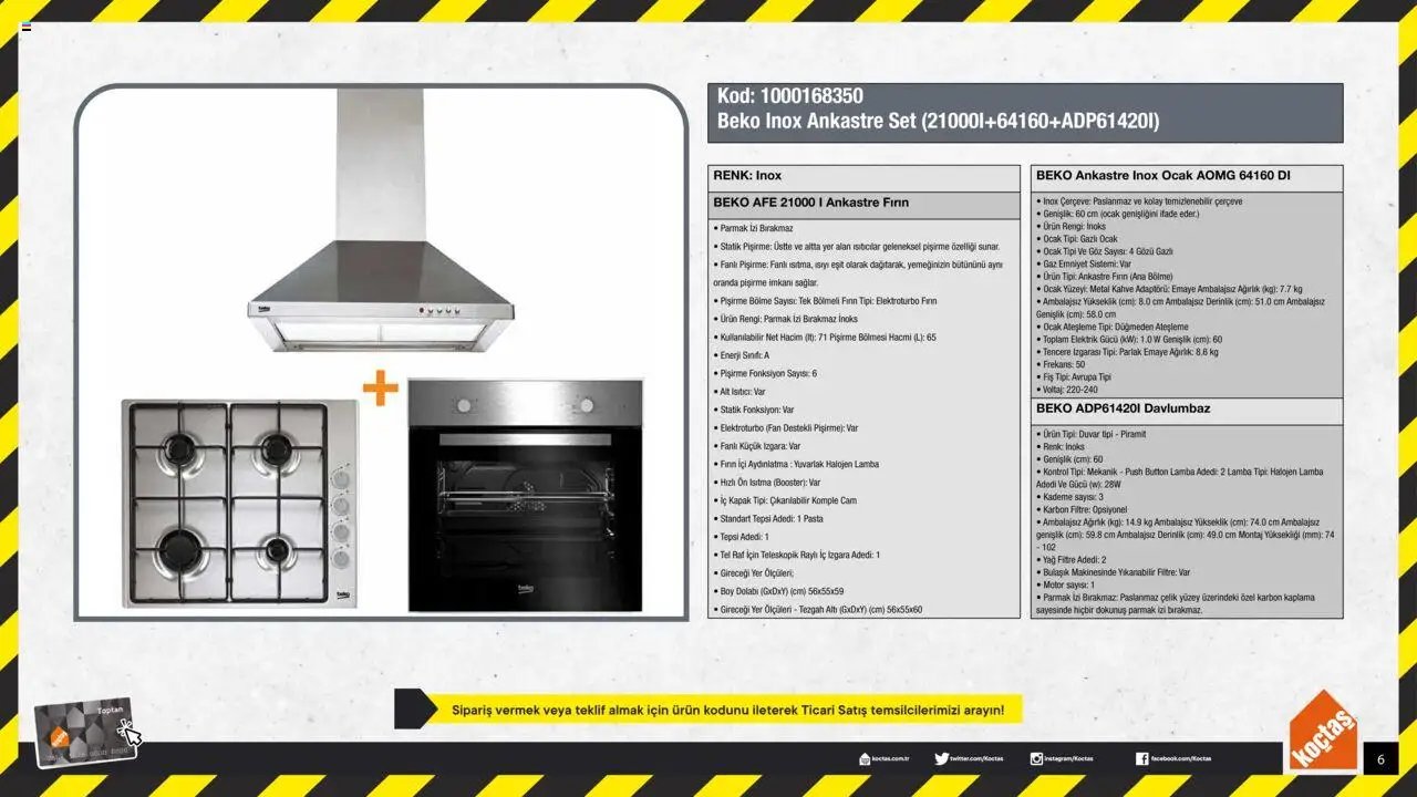 Koçtaş Ankastre Set