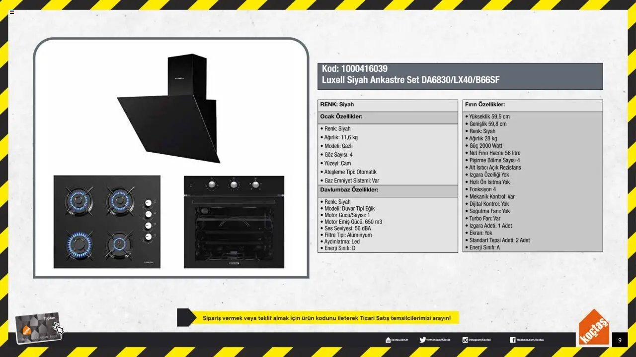 Koçtaş Ankastre Set