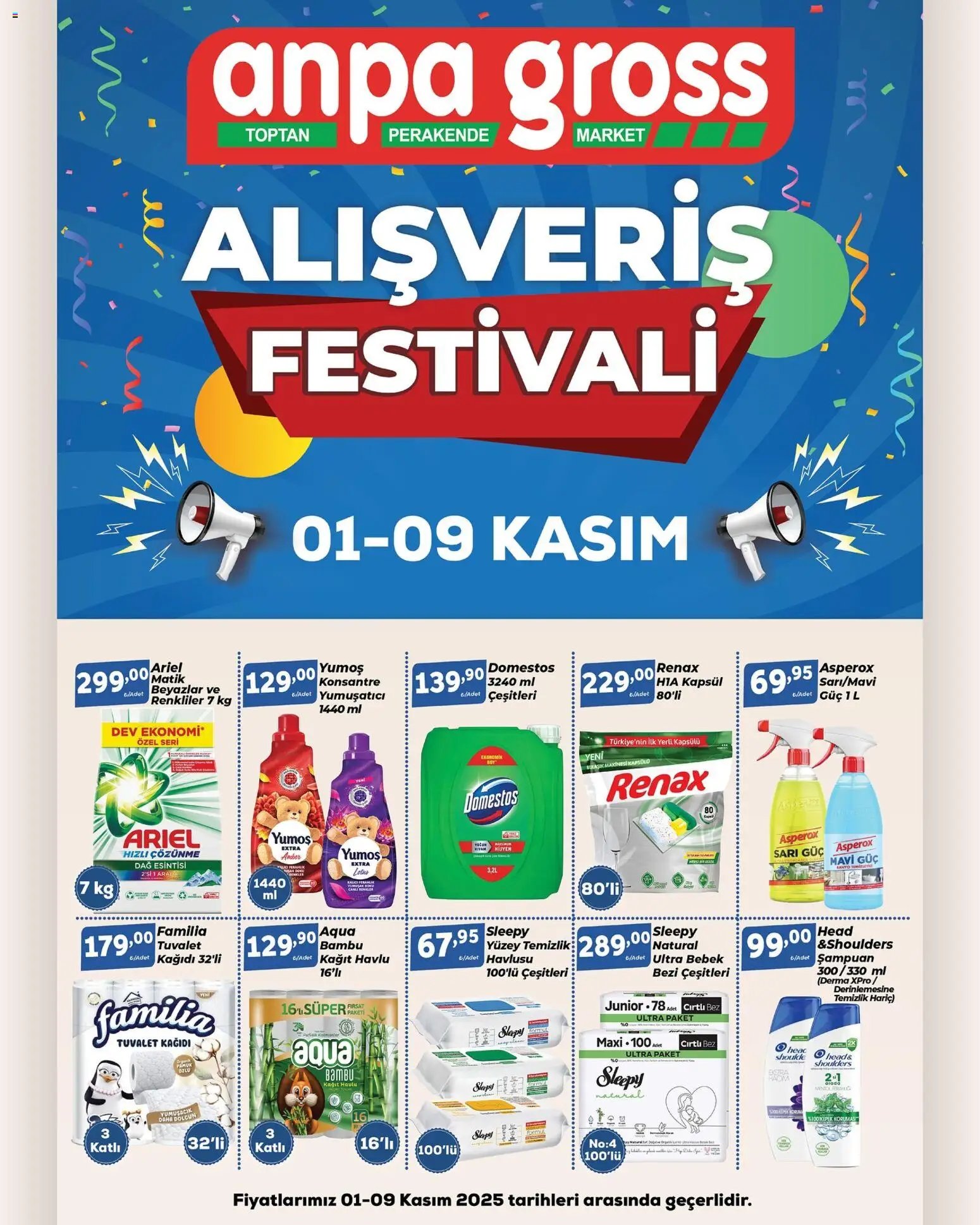 Anpa Gross Temizlikten hijyene, kişisel bakımdan konfora