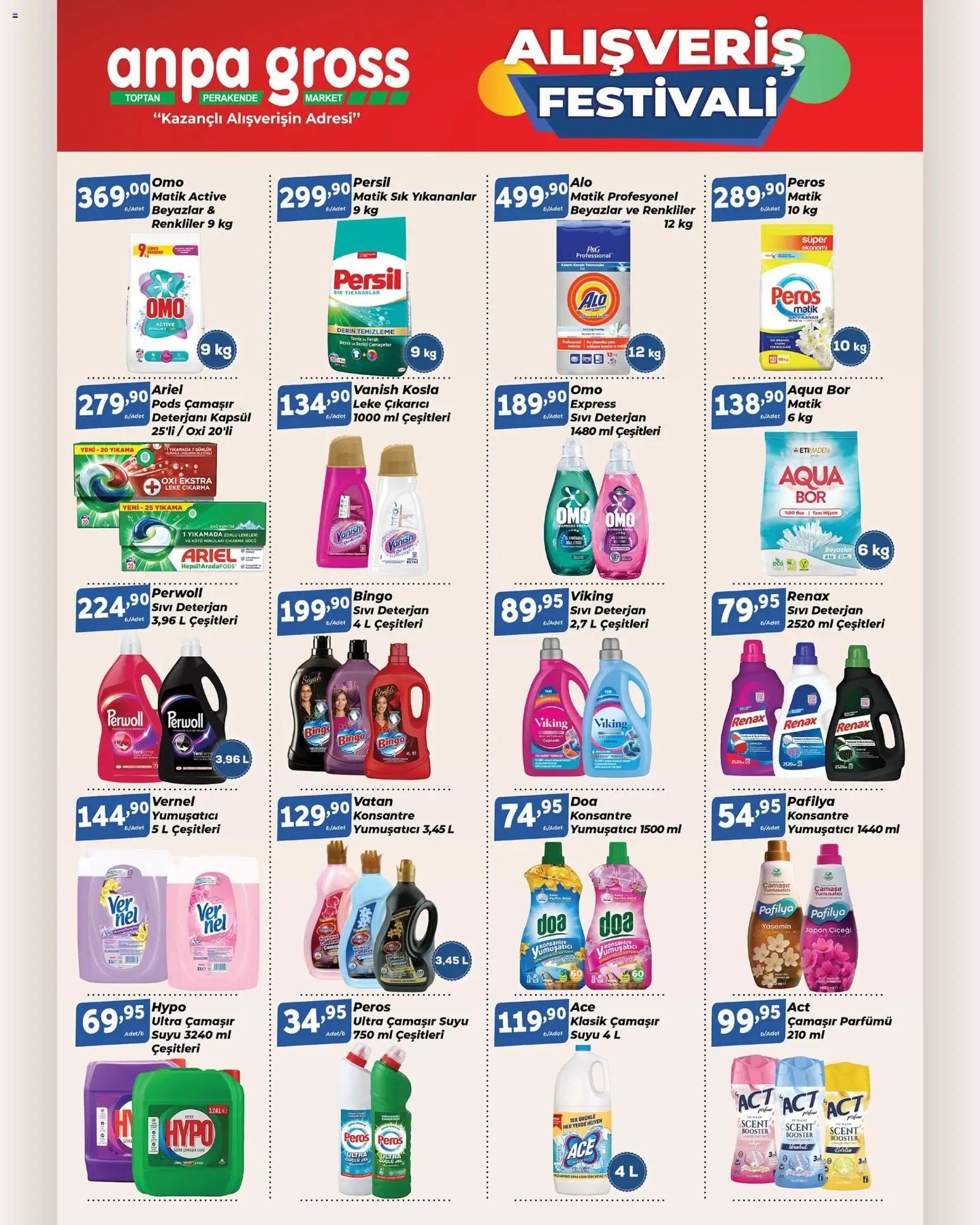 Anpa Gross Temizlikten hijyene, kişisel bakımdan konfora