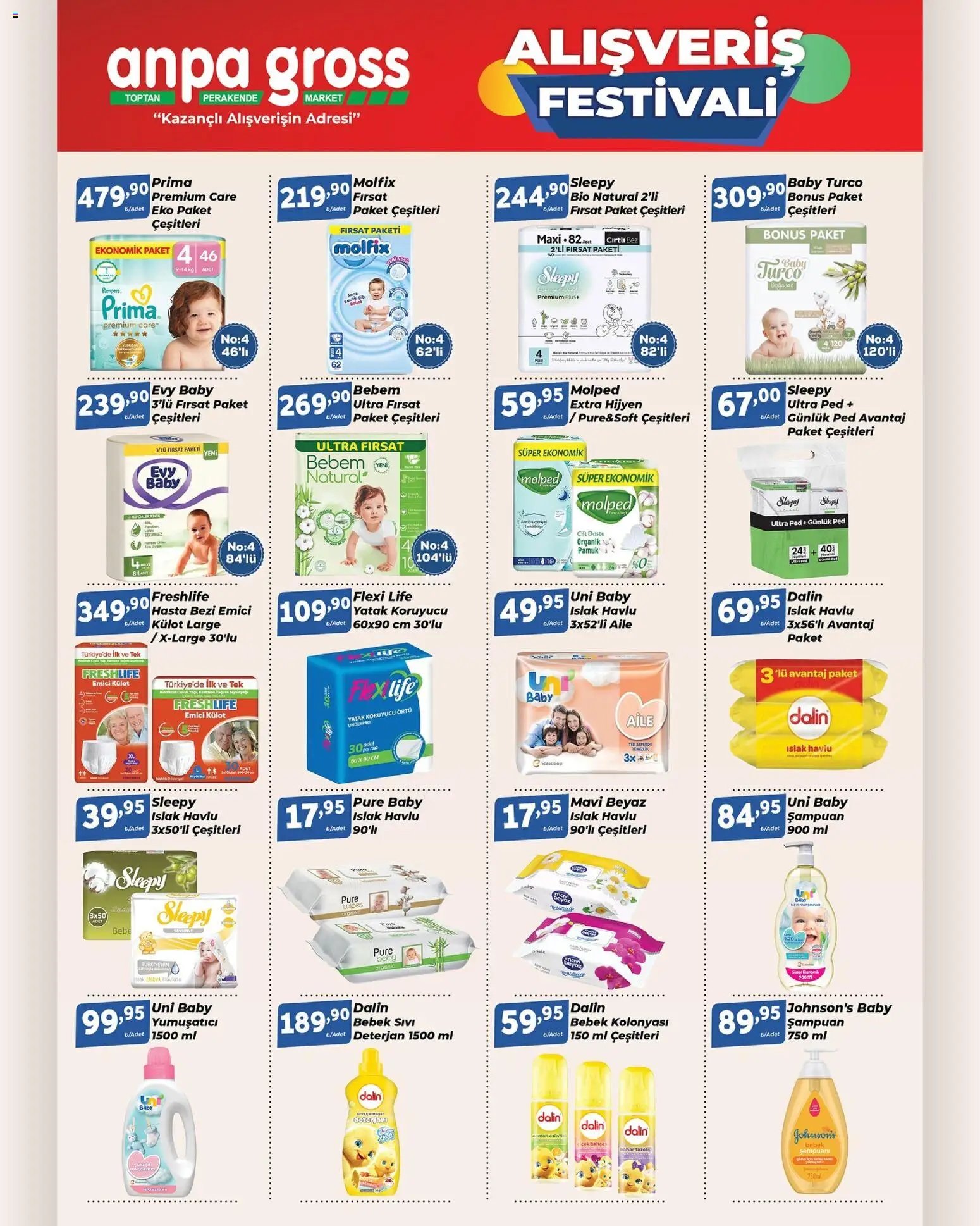 Anpa Gross Temizlikten hijyene, kişisel bakımdan konfora