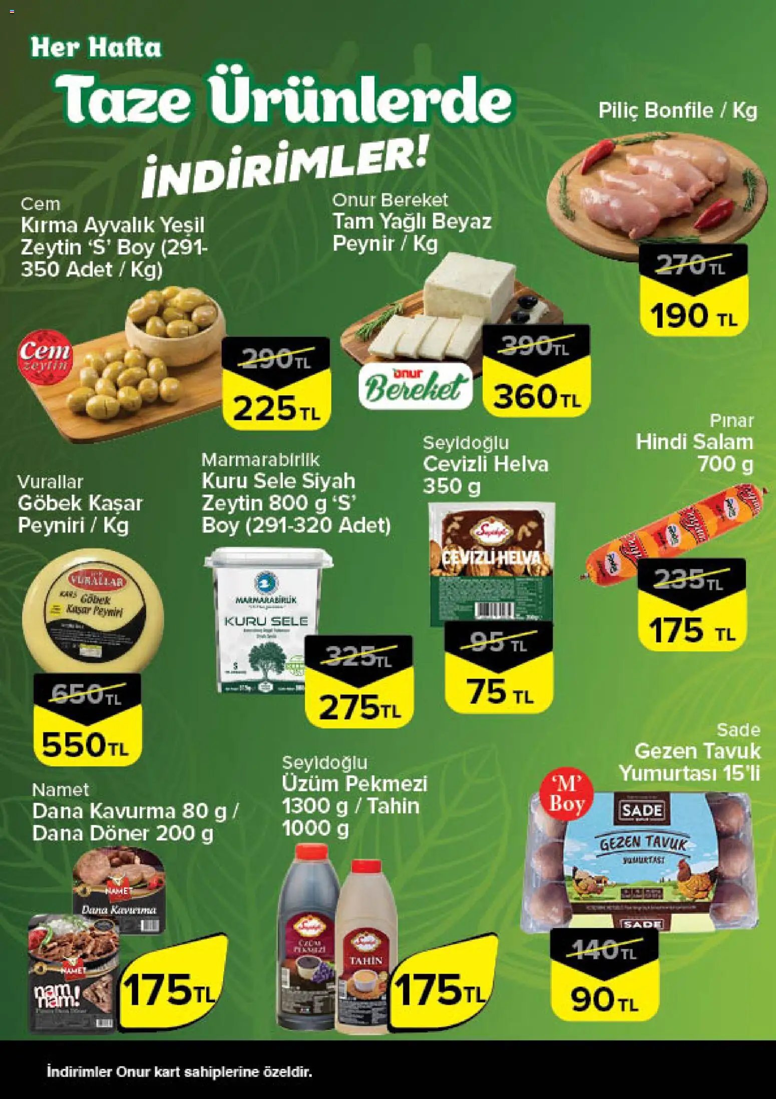 Onur Market - Taze Ürünlerde İndirimler - İstanbul & Trakya