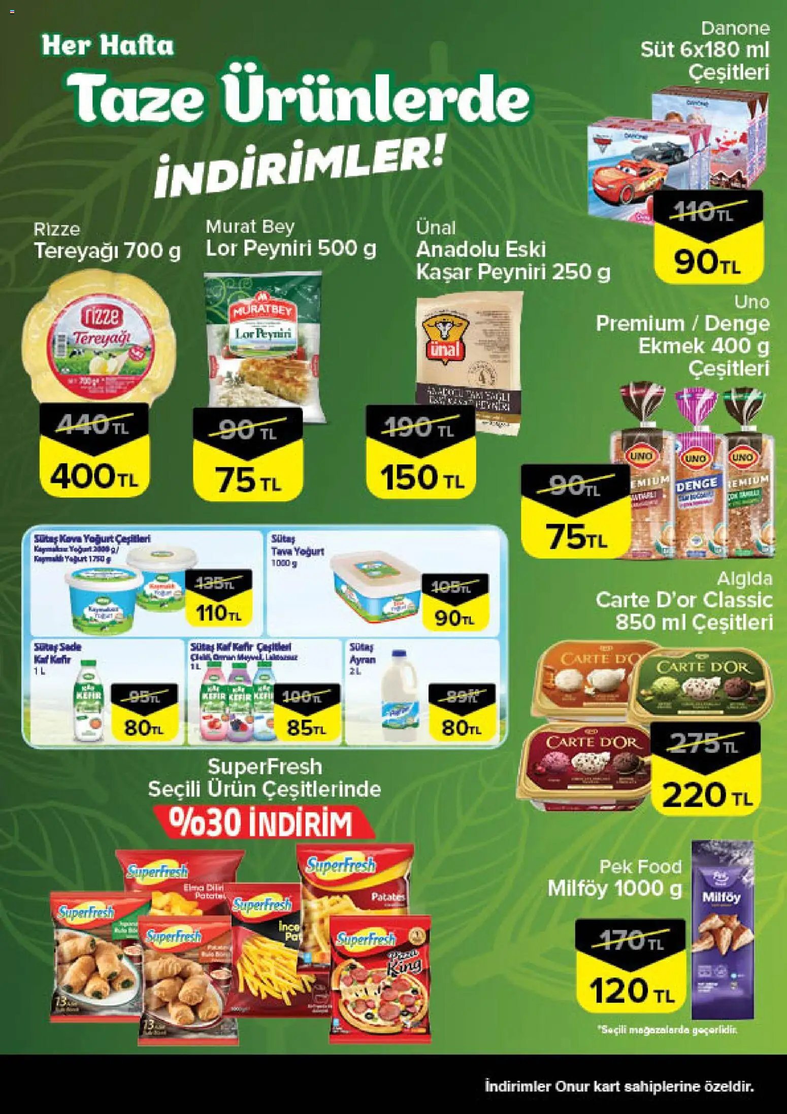Onur Market - Taze Ürünlerde İndirimler - İstanbul & Trakya