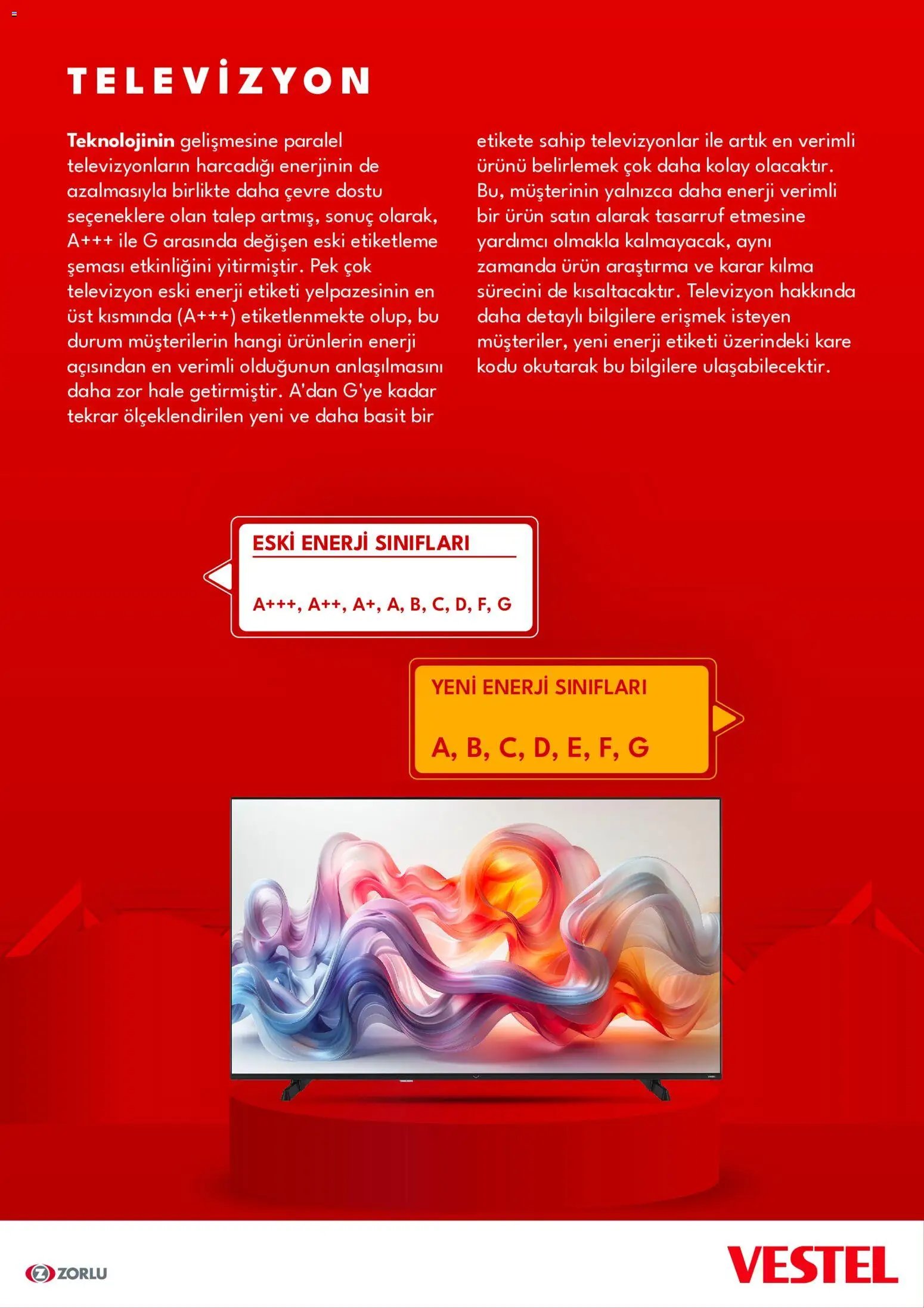 Vestel - Enerji Sınıfı Broşür