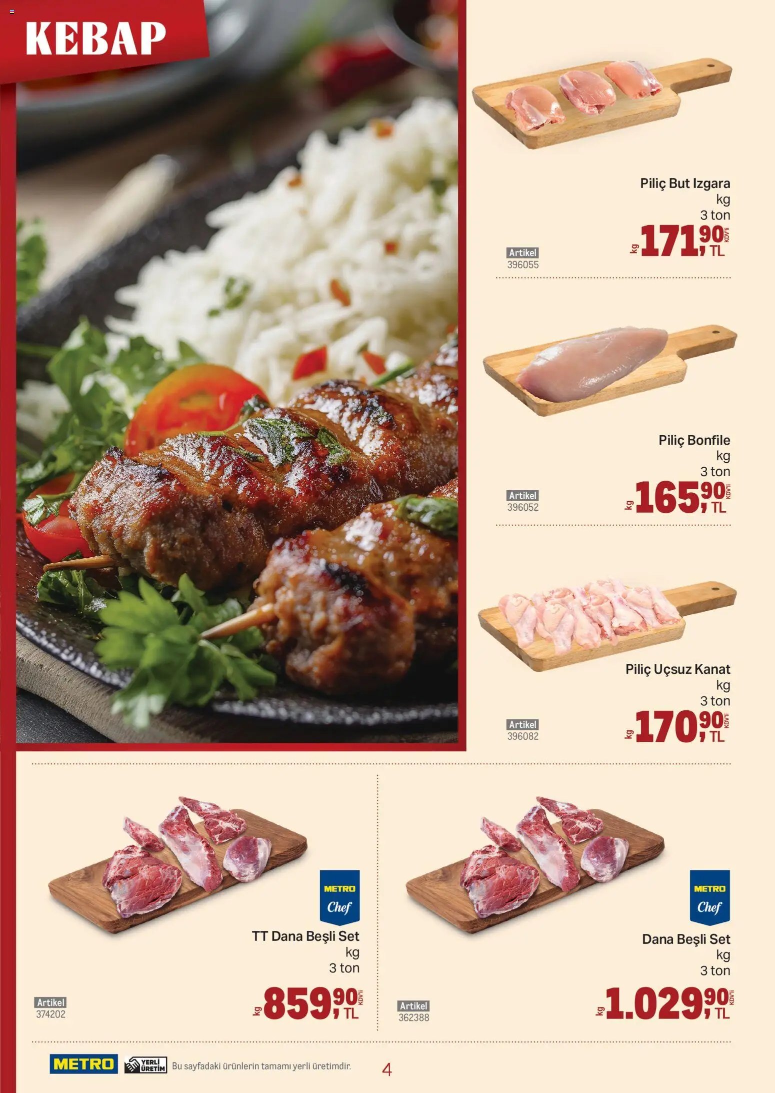 Metro - Kebap Kataloğu