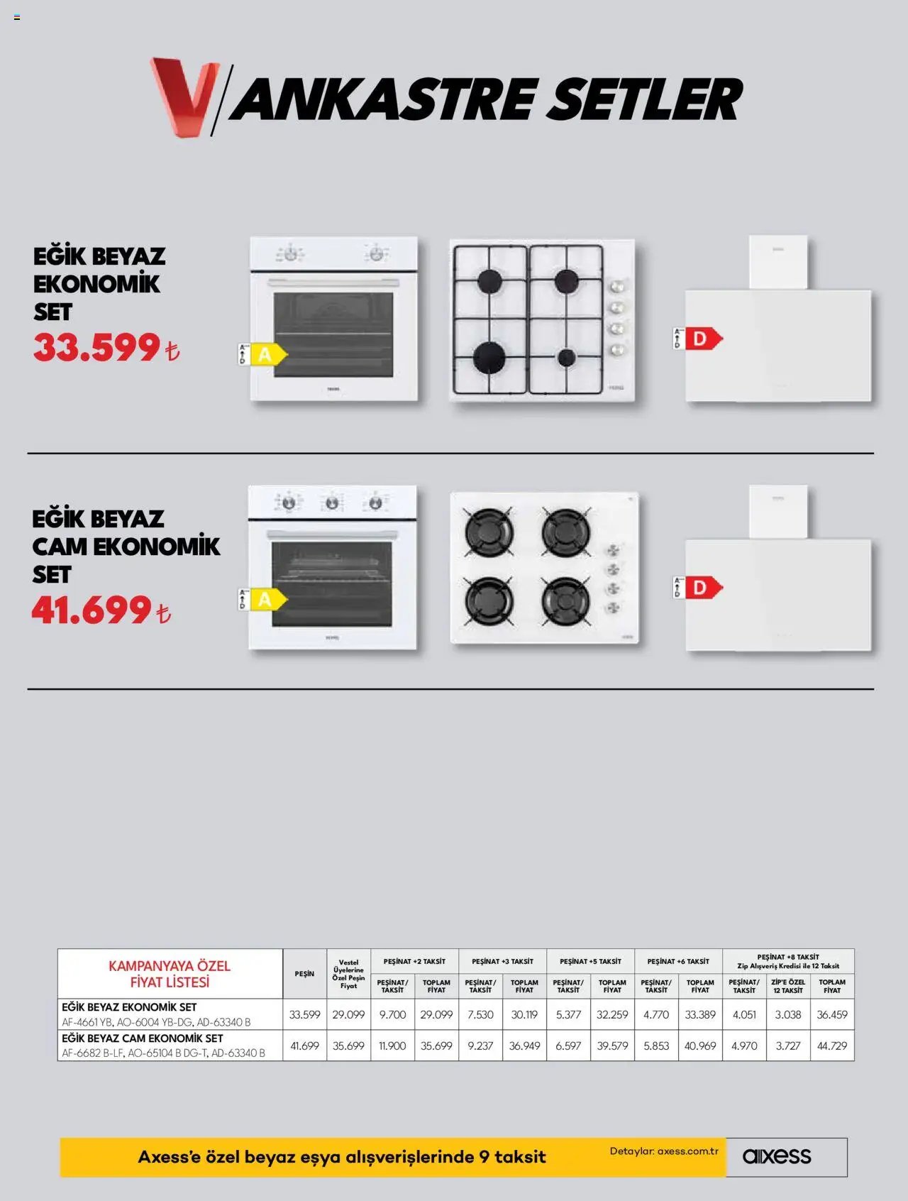 Vestel Ankastre Ürünler