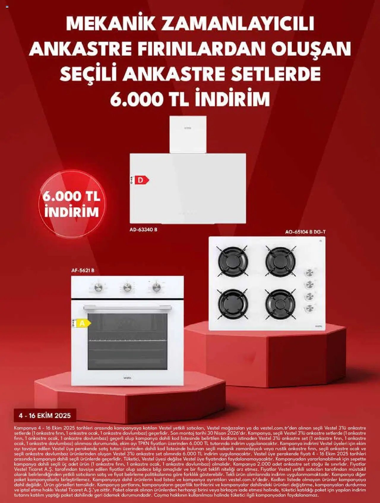 Vestel Ankastre Ürünler