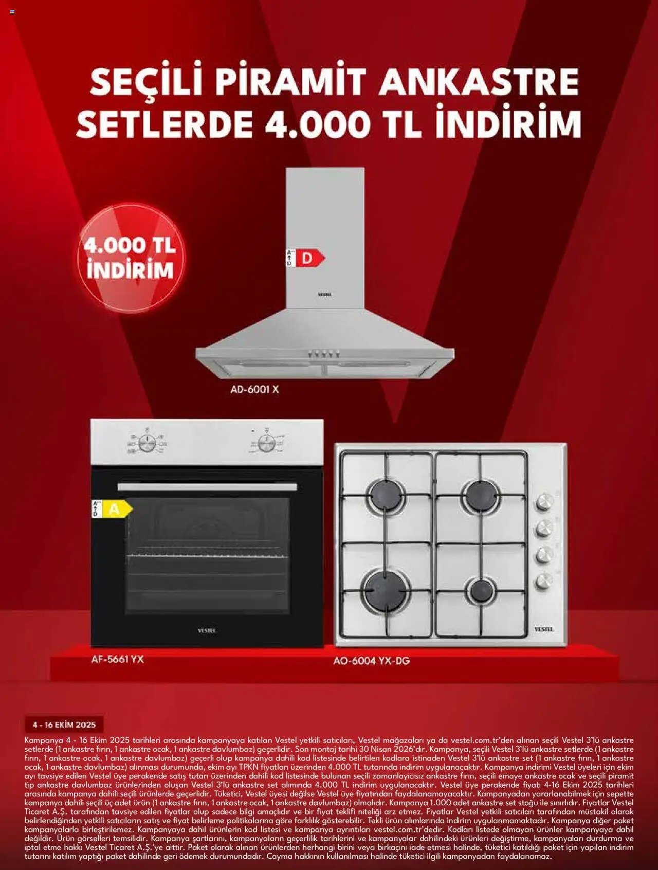 Vestel Ankastre Ürünler